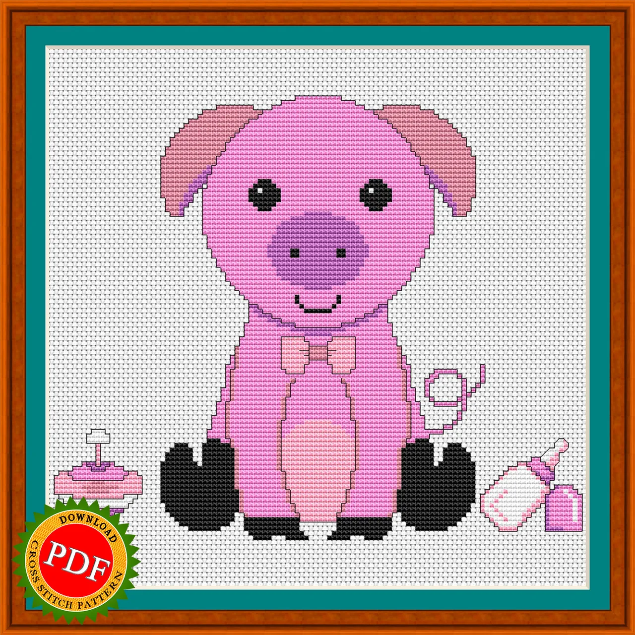 🐷 The #Pig #CrossStitchPattern is a charming and delightful design that captures the cuteness of pigs. This #pattern features a detailed picture #chart of a lovable #piggy, perfect for any #crossstitch enthusiast. With easy-to-follow instructions and a clear color chart, this pattern is perfect for beginners and experienced stitchers alike. Show off your love for pigs and add a touch of whimsy to your home decor with this adorable piggy cross stitch pattern.
https://ballwool.com/products/66513