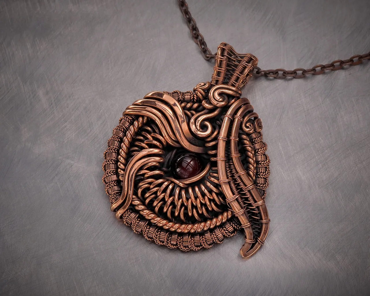 Wire wrapped copper pendant this natural garnet Gemstone necklace Unique wire wrap copper jewelry Handmade Gift for her Artisan jewelry WireWrapArt
This pendant can be a wonderful addition to your image, as well as a memorable gift!
You will get exactly the jewelry that you see in the photo.
Each piece is one of a kind and crafted with love!
Item details
Material: copper, garnet.
Height - 6.1 cm (2.4")
Width - 5.2 cm (2")