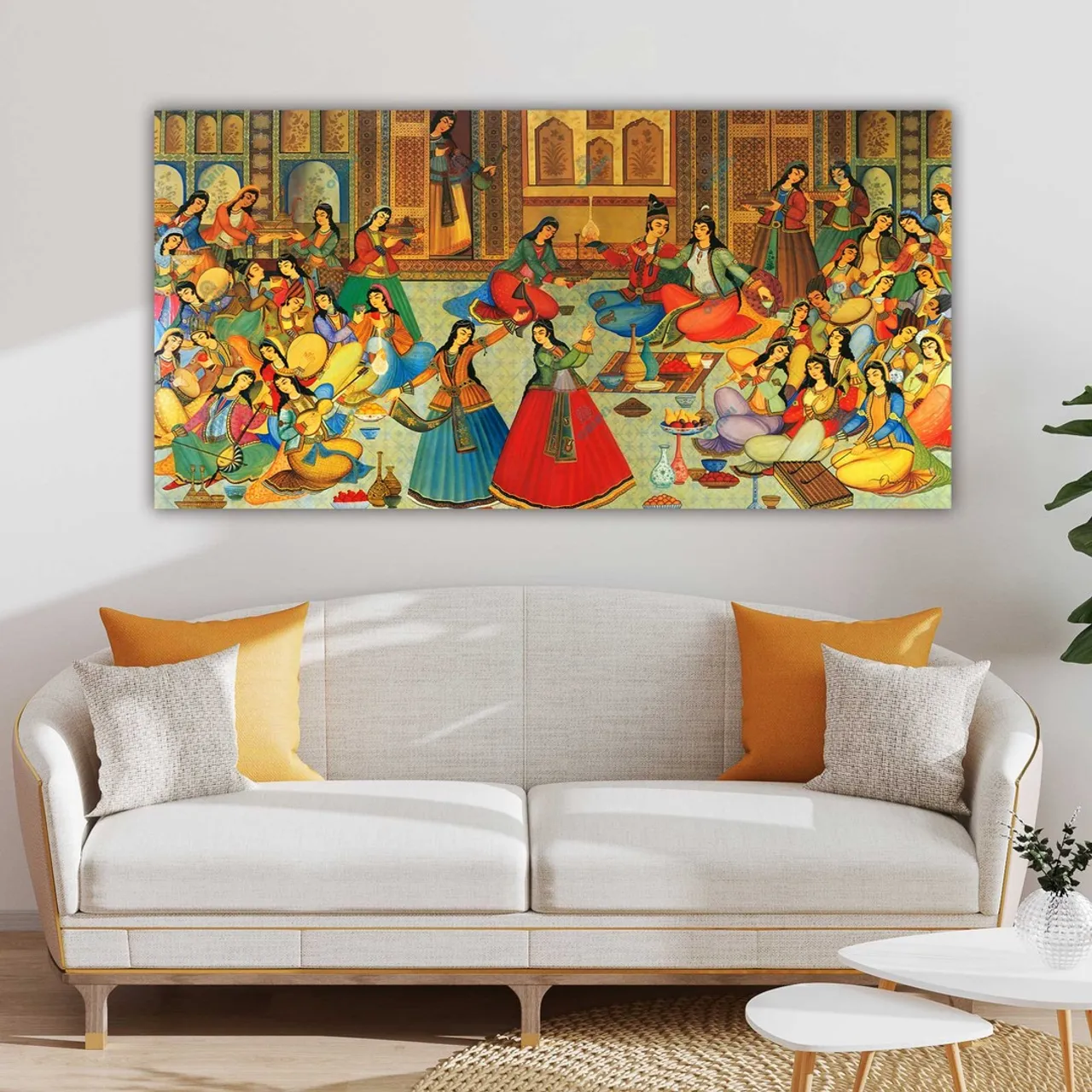 Bazm o Raghs - Antique Persian Miniature Wall Art
تابلوی بزم و رقص ایرانی - از نقوش دیواری قریمی
✅Best quality canvas print displays vibrant artwork that is built to last.
✅Ready To Hang - Mounting hardware comes attached.
✅Leveling Bumpers Included - For wall protection.
✅Semi-Gloss Print - Increased vibrancy of artwork.
✅Amazing and eye-catching for your home or office.
✅Beveled Wood Stretch Bars - Make frame less noticeable on front of canvas.
✅Industrial Strength Staples - Ensure a tight fit that is sure to last.
#oriavi #persianwallart #persianhomedecor #iraniangifts #persianartwork #modernart #persianart
