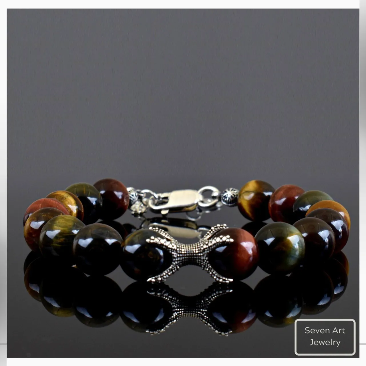 NATURAL TIGER'S EYE & SILVER BRACELET
Handmade Natural Gemstone Jewelry
All our design prepares according to your given size with love.
Please visit our #esty shop for order;
https://www.etsy.com/shop/SevenArtJewelry
#etsy#hematitestone#handmadejewelry#sevenartjewelry#etsysuccess#etsyshop#etsymarket#uniquedesign#qualityworkmanship#qualitystone#tigerseye#tigereye#solidsilver#eagleclaw#tigereyebracelet