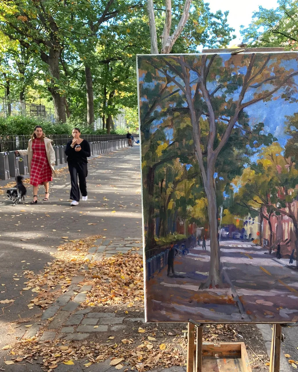 If I’m spending too much time on East 10th, blame the parking gods, who keep opening up spaces. 16x20 on linen, available #autumninnyc #paintingsoftheeastvillage #paintingsofnewyorkcity #e10thstnyc #pleinaircityscapepainting #newyorkcityscapepaintings #newyorkcityscapepainter #eastvillagepaintings #eastvillagepainter #eastvillageartist #newyorkpaintings #nycpaintings #nyctenements