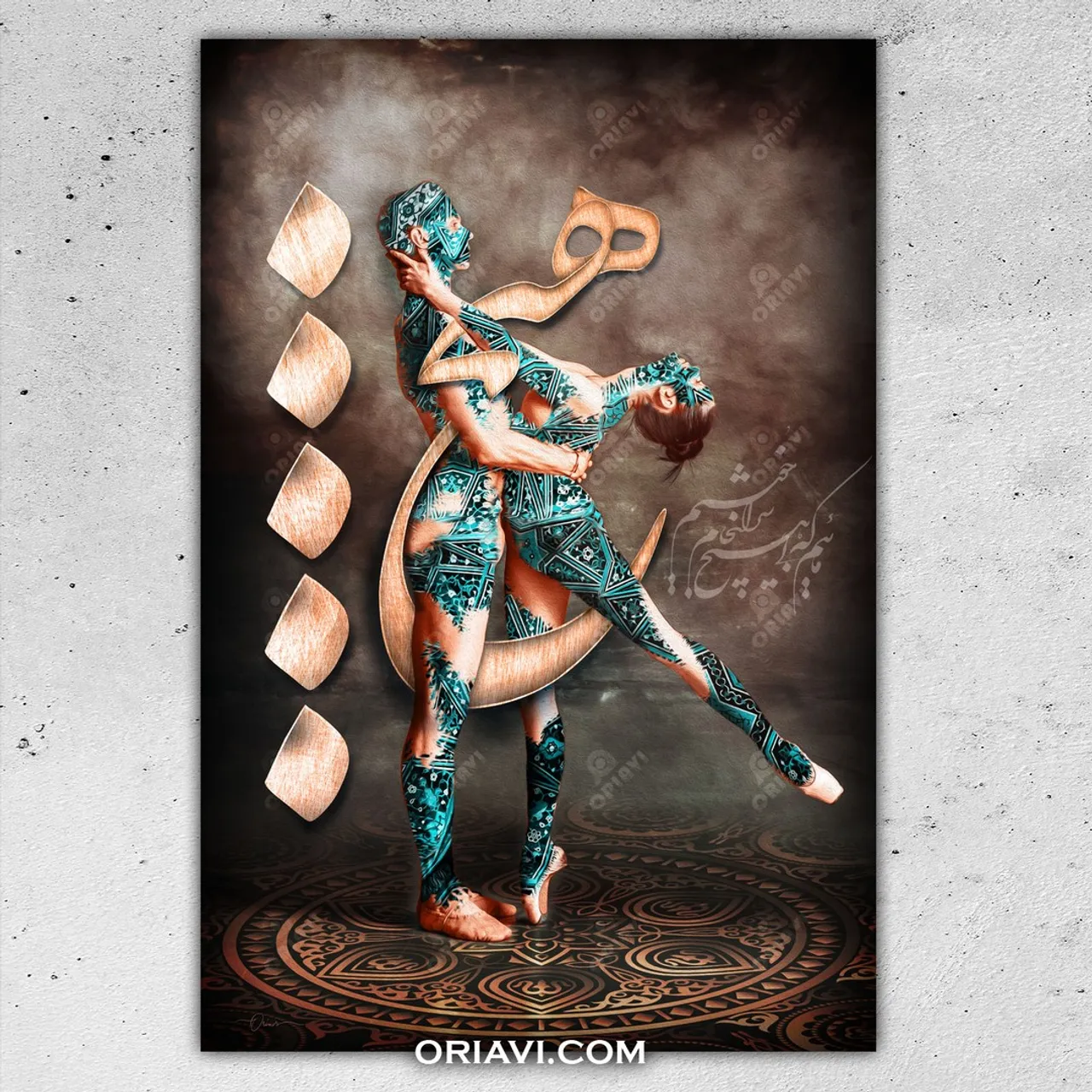 مائیم که از بادهٔ بی‌جام خوشیم
هر صبح منوریم و هر شام خوشیم

گویند سرانجام ندارید شما
مائیم که بی‌هیچ سرانجام خوشیم

مولانا » دیوان شمس » رباعیات 
✅ DELIVERY TIME: 8 - 12 Business Days
✅ Made in USA, Canada, UK, Europe or Australia.
✅ Items will ship from the nearest facility to your address.
#persiancalligraphy #persianart #persianartist #نستعلیق #شکسته_نستعلیق #خوشنویسی #persiangift 
#calligraphy : @panahi994