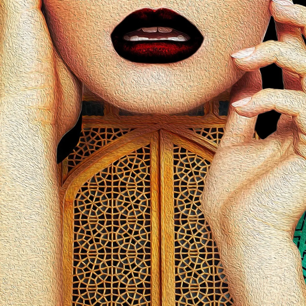 The translation in English is:
Others are the only Name, but you are among the Heart.
_Saadi
The poem in Persian (Farsi) says:
همه بر سر زبانند و تو در میان جانی

█ Designed by one of the best Persian digital and hands-on designers.

#aftereffects #visualart #photoshop #artist #digital #art #digitalart #mixmediaart #كانادا #ايرانيان_كانادا #ايرانيان_تورنتو #آمریکا #oriavi #calligraphy