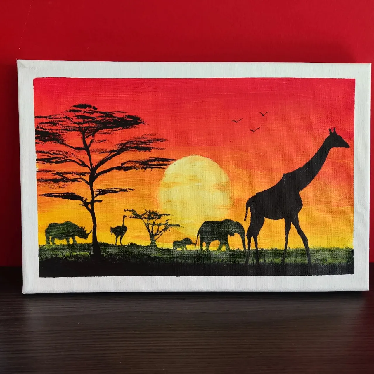 Desfilada Africana

#artjgc #acryliconcanvas #african #africansunset  #savannah #pinturaacrilica 
#acrilicpainting