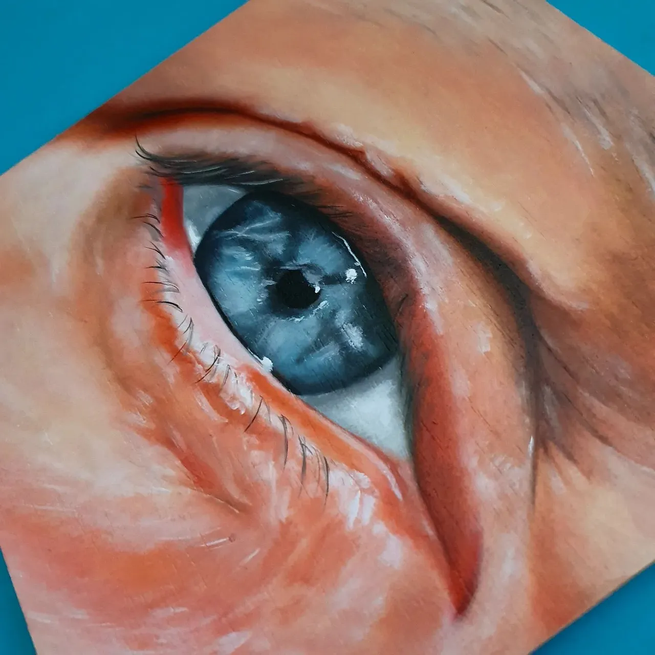 Eye: Judith Frikkee
We've opened our eyes
Oil on wood
20x20cm
Story of Judith:
2020
In 2020, I woke up to the fact that what we see in the news is not real, in fact, all the news, but only what some people want us to see and want us to know.
When covid19 broke out in the Netherlands, I was afraid. I knew from the start that I wasn’t going for the jab. I have had too much trouble with my health ,and I knew that pumping harmful chemicals into my body was not a good idea. Furthermore, the ‘vaccine’ hadn’t been properly tested so it was not something I trusted.
I started to look for hopeful stories on Facebook and I discovered that those stories were being filtered out ,and this news was being censored. I discovered that alternative media was telling a completely different story from the narrative we were hearing in the mainstream media.
I started to focus on myself with meditation and making new meaningful connections. Now I believe there is so much strength in ourselves, healing power, so much love and all we need to do is spread it. We have been kept very small for many many years but that is not who we are. We are powerful. We are beautiful. Together we can create a new world.
More information about this art project, buying your eye or interested in participating 👇🏼
https://www.debbievervoort.com/project-info