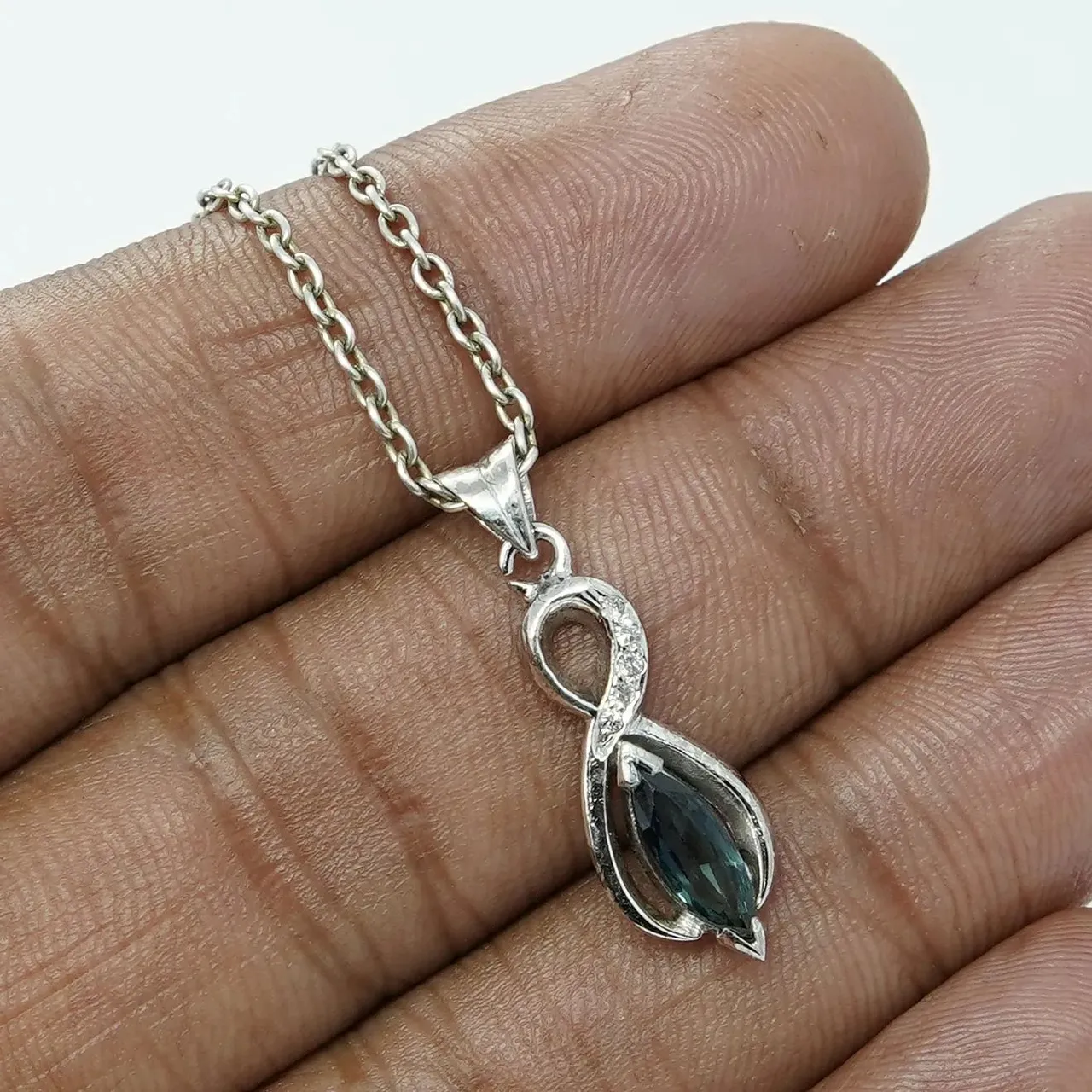 Handmade silver pendant with natural diamond and gemstone
Visit.
Sksoni.etsy.com