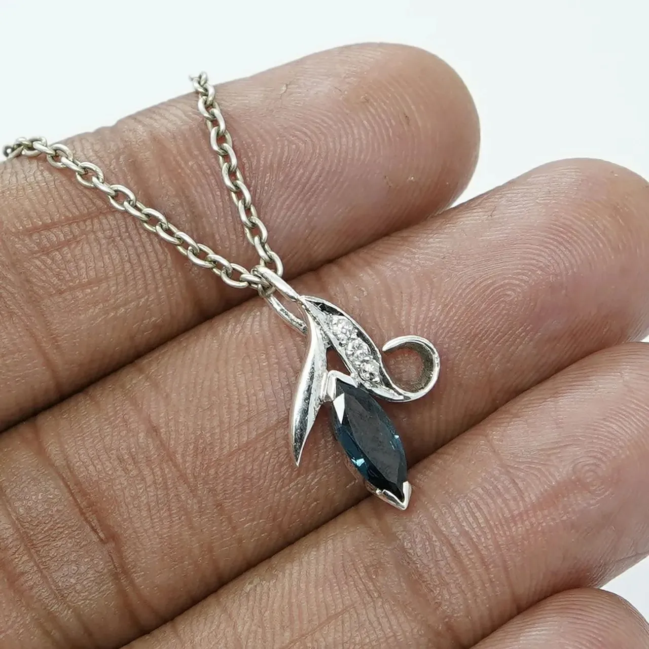 Handmade silver pendant with natural diamond and gemstone
Visit.
Sksoni.etsy.com