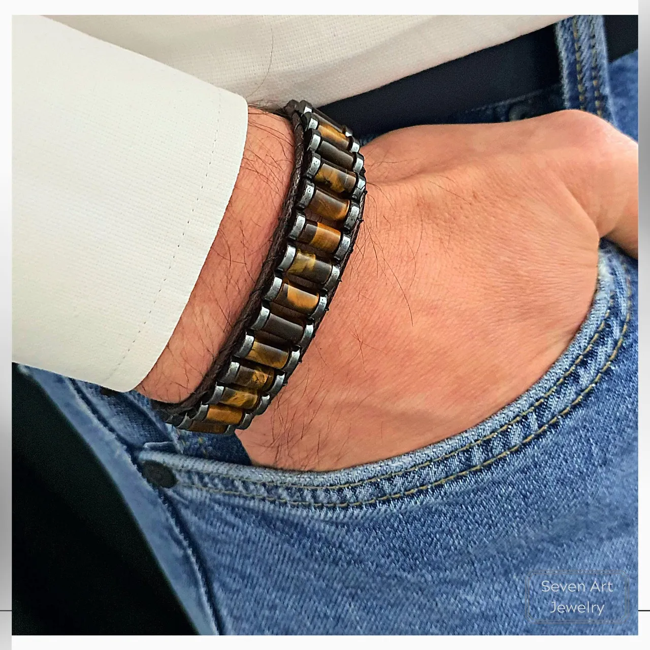 NATURAL TIGER'S EYE BRACELET
Handmade Natural Gemstone Jewelry

All our design prepares according to your given size with love.

Please visit our #esty shop for order;
https://www.etsy.com/shop/SevenArtJewelry

#etsy#hematitestone#handmadejewelry#sevenartjewelry#etsysuccess#etsyshop#etsymarket#uniquedesign#qualityworkmanship#qualitystone#tigereyebracelet#tigereye#brownbracelet#gemstone#handmade