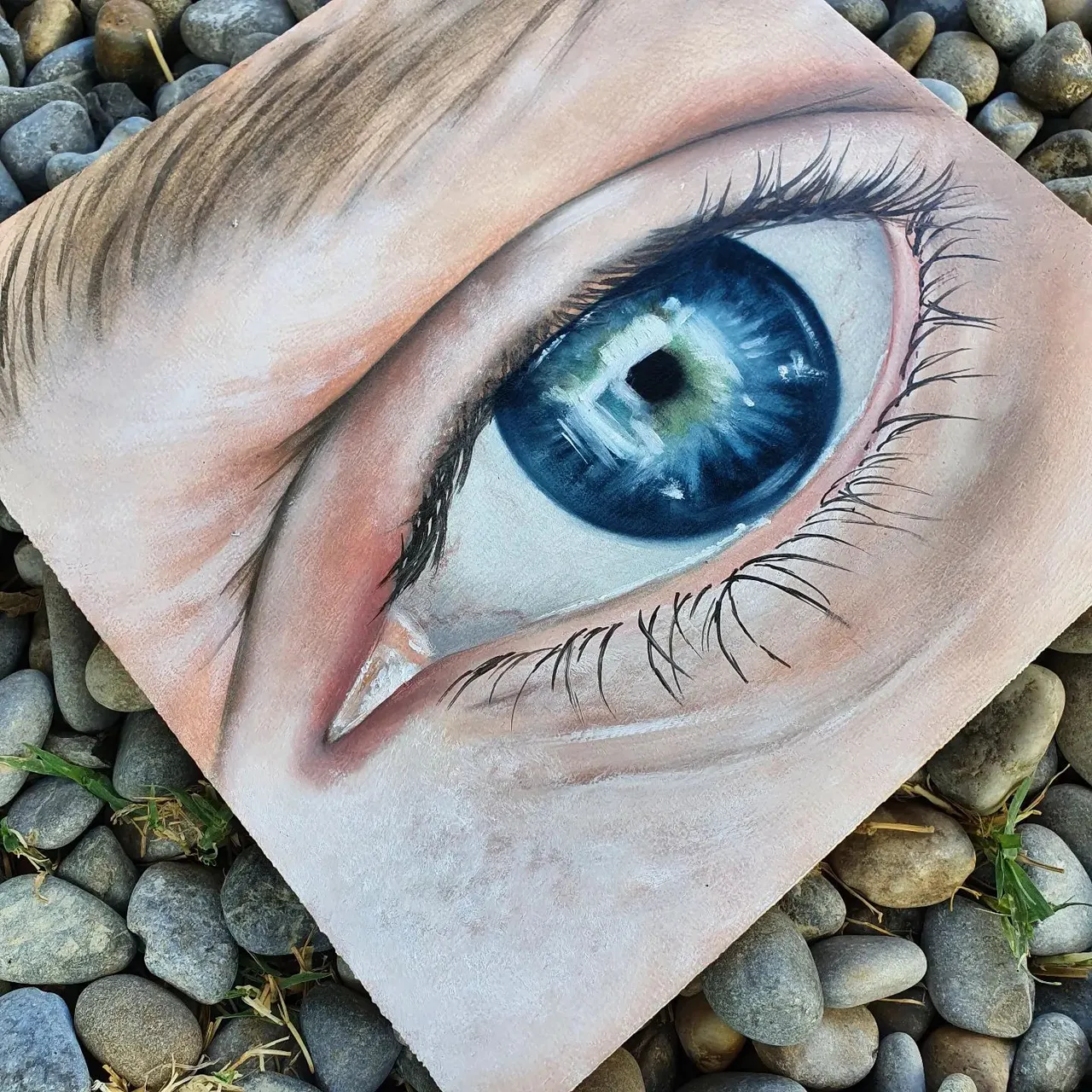 Eye: Jeroen Molenaar
We've opened our eyes
Oil on wood
20x20cm
Story of Jeroen:
Waking up sounds like something active.
At first, you quietly lay asleep perhaps you are dreaming, but now you are awake and can participate in the day again.
Where previously - unconsciously - you saw everything from the darkness of your sleep, now you feel the light on your skin for the first time, and you see everything in a different light.
For me, however, it feels exactly the opposite.
It feels like the more time goes by,
The more I become who I always was.
I don't remember anything else than that I've always felt different.
Like you never quite fit in.
But slowly you learn to adapt
and especially learn how to behave.
Instead of embracing your quirks,
you are denying them.
Slowly getting more and more unhappy.
Not belonging anywhere.
Always wondering and looking.
But as time passes,
The more I get to know who I always was.
With what I already felt as a child
And the questions I asked.
Questions that weren't weird
But to which there were no easy answers.
Rather confrontational,
then conforming
The more time passes,
The more I can be who I always was
Of my own.
And for that
I am grateful
I am still looking for more eyes to paint, so are you interested in participating 👇🏼
https://www.debbievervoort.com/project-info
