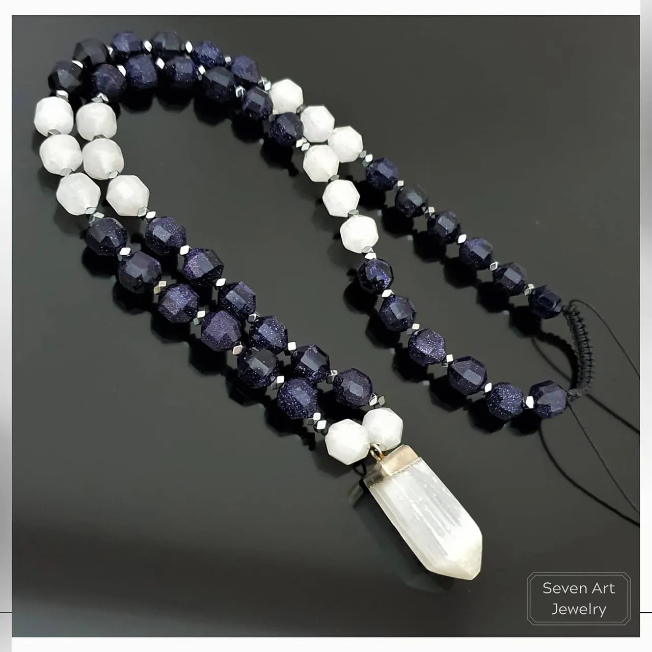 Natural Blue Goldstone & Moonstone Necklace
Selenite Pendant

#bluegoldstone #moonstone #selenite #etsy #etsyseller #etsynecklace #etsyhandmade #etsyshop #etsyjewelry #etsy.world