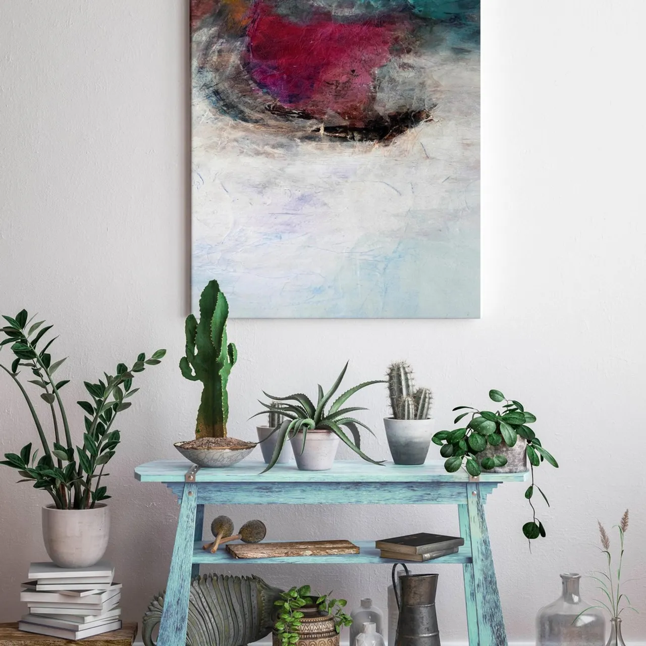 Original artwork by Simone Decorart. Abstract art. Painting on canvas.

👉👉https://www.etsy.com/listing/728606816/abstract-painting-abstract-artpainting?ref=shop_home_active_9&frs=1

Title: MYSTICAL MOON

Signature: The works are signed on the back of the canvas, and are sent with a certificate of authenticity. If you want me to sign the work in front, you just have to ask me.

Size: 90x120 cm (35x47 inch) Horizontal. Fat frame of 1,18 inches deep.
Those frames are ideal to frame-free hanging, and the edges are painted with the painting colors.

Made to Order
If you want this painting in any other measure, i will make it especially for you. If you have doubts about what size is appropriate for your painting, at the end of the description you have a guide of appropriate measures for each space.

Materials: Acrylic and collage on canvas. Acrylic mineral based paint to give it a thick texture. The paint can be shipped mounted on a frame, or rolled in a tube. In this case you would have to take it to mount, however the price of your painting will be lower in my store.

All my works are varnished to protect the paint, guarantee its durability and highlight the brightness of the colors.

Cleaning and maintenance tips: Do not clean the paint with chemicals of any kind. Only with a cloth without squeezing the surface.
Do not place the paint on a heat source (on radiators or stoves)

#interiordesigner #interiordesigners #interiordesignersofinsta #interiordesignerslife #interiordesignersofinstagram #interiordesignerjakarta #interiordesignerlife #interiordesignerhk #interiordesignerjkt #interiordesignernyc #interiordesignerindonesia #interiordesignerlondon #interiordesignerdubai #interiordesignermalaysia #interiordesignerslifestyle #interiordesignerofinsta #interiordesignerseattle #interiordesignerp #interiordesignerph #interiordesignerideas #interiordesignerbellevue #interiordesignerholmdel #interiordesignermoscow #interiordesignercoltsneck #interiordesignernz #interiordesignersinlagos #interiordesignerperth #interiordesi