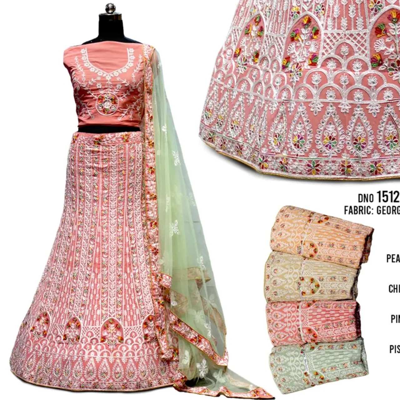 #lehenga #lehengalove #georgettelehenga #embroiderylehenga #weddinglehenga #receptionlehenga #engagementlehenga #party #women #girls #girlish #bridesmaid