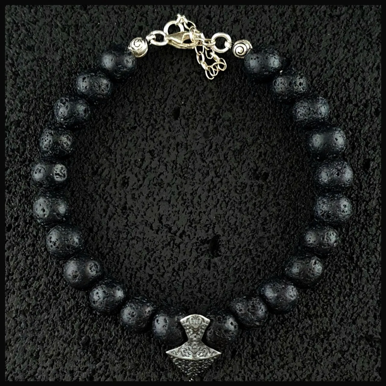 NATURAL HANDMADE LAVA ROCK SOLID SILVER CHARM BRACELET
Handmade Natural Gemstone Jewelry

All our design prepares according to your given size with love.

Please visit our #esty shop for order;
https://www.etsy.com/shop/SevenArtJewelry

#etsy#hematitestone#handmadejewelry#sevenartjewelry#etsysuccess#etsyshop#etsymarket#uniquedesign#qualityworkmanship#qualitystone#spearhead#solidsilver#silverbracelet#lavarock#blackjewelry