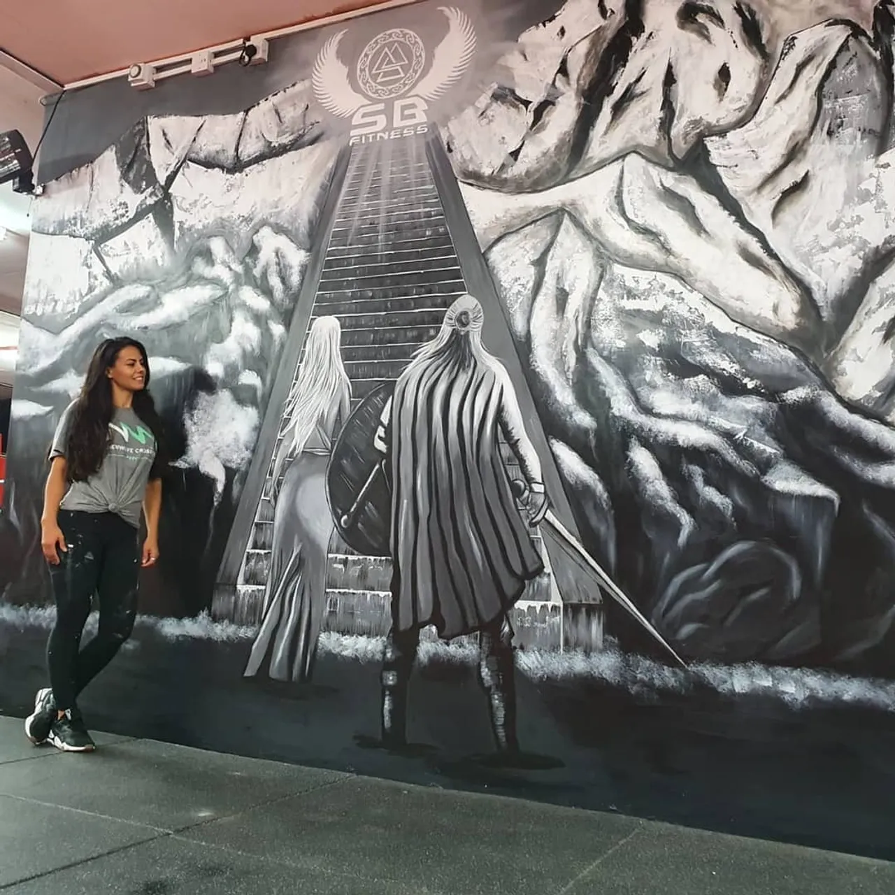 3RD ONE DOWN ☑
I want to give a big big THANK YOU to @roicegummer, @dannycoxpt, @grewal1987 and @supreme_being_fitness for allowing me work on this very fun piece at their awesome gym. Also have to thank @_coachcal
for your support and making sure everthing worked out smoothly.
.
#mural #murals #muralart #valhallamural #valhalla #art #gym #artoftheday
#livingthedream #lifeontheroad