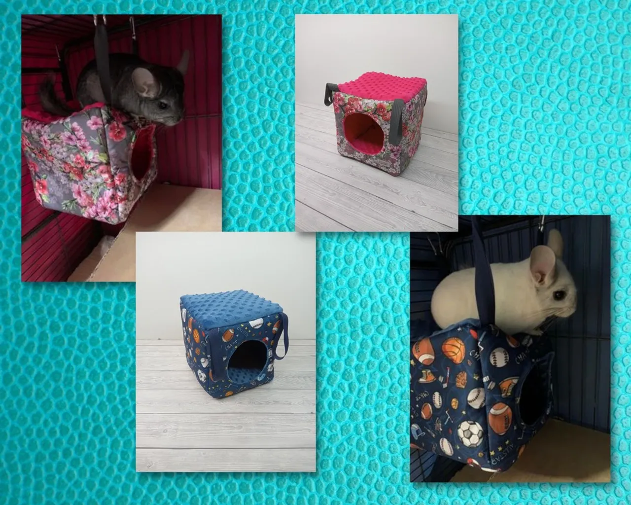 Jedno zamówienie, dwa domki, dwie zadowolone szynszyle 🤩🐾🤩🥰.
One order, two houses, two satisfied chinchillas 🤩🐾🤩 
#ratcubehammock
#guineapighidey
#cubehammock
#fleececube
#rathideout
#akcesoriadoklatkidlaszczura
#akcesoriadoklatkidlafretek
#akcesoriadoklatkidlaszynszyli
#hamakdlaszynszyli