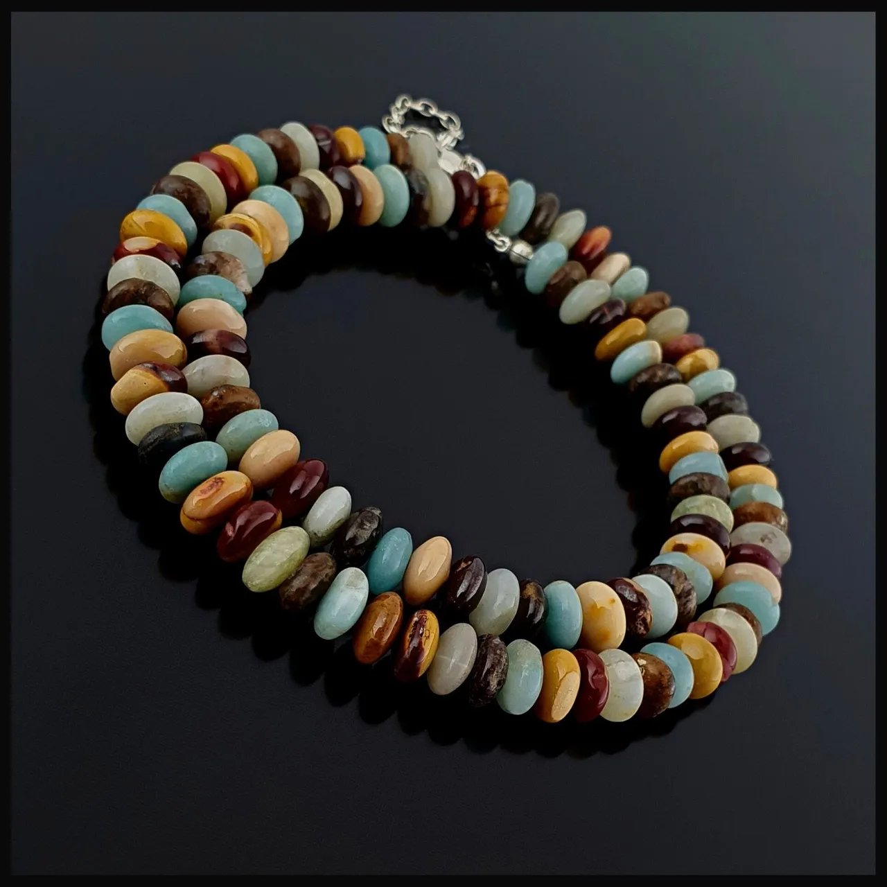 NATURAL AQUAMARINE & MONICA & JASPER & AMAZONITE SILVER NECKLACE
Handmade Natural Gemstone Jewelry

All our design prepares according to your given size with love.

Please visit our #esty shop for order;
https://www.etsy.com/shop/SevenArtJewelry

#etsy#hematitestone#handmadejewelry#sevenartjewelry#etsysuccess#etsyshop#etsymarket#uniquedesign#qualityworkmanship#qualitystone#jasper#aquamarine#amazonite#jewelry#gemstonenecklace#solidsilvernecklace#solidsilver#925sterlingsilver