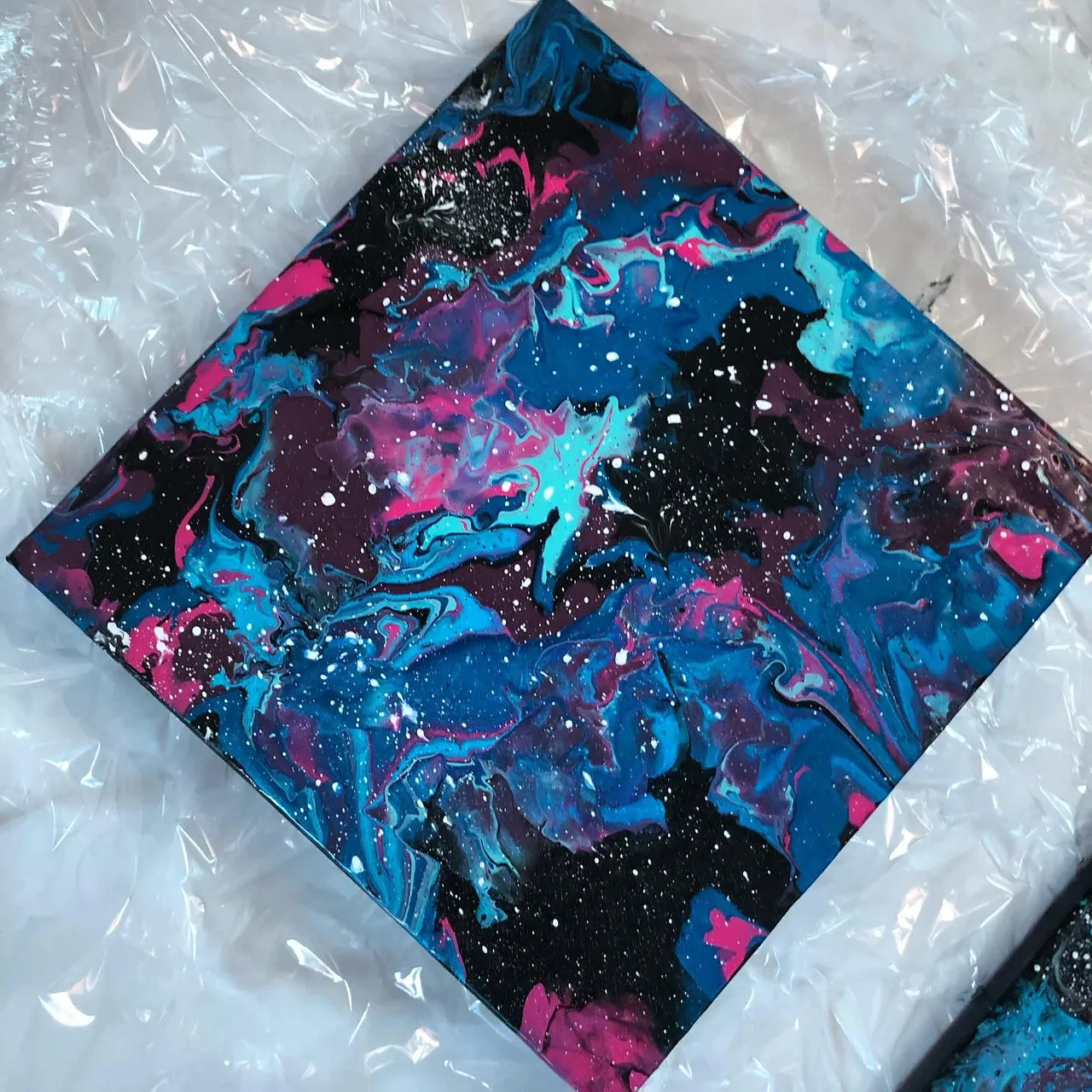 Space #pouring #acrylicpouring #akrylicpainting #space #skyfullofstars #sky #KhanomiArt