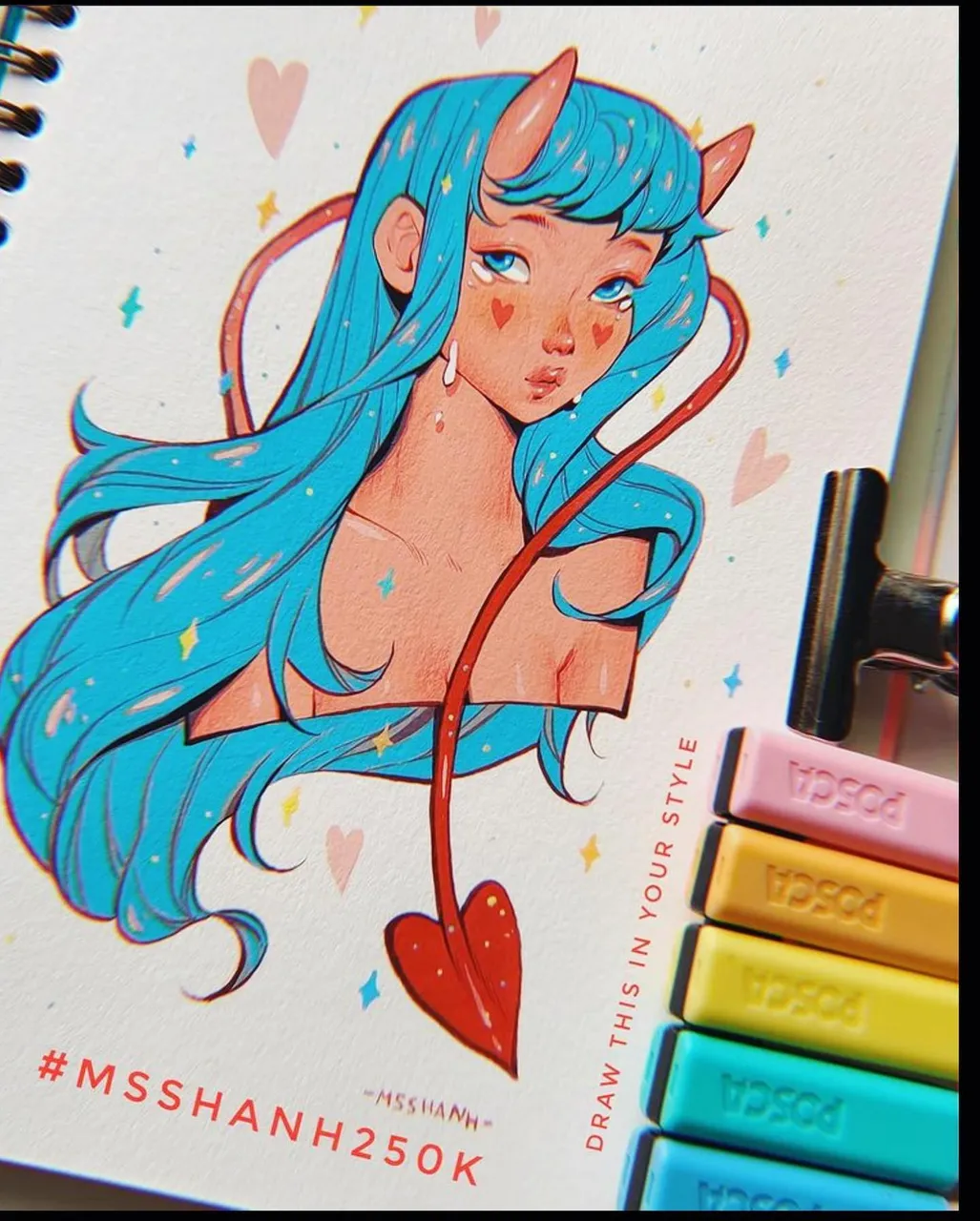 #msshanh250k 😍🎉@msshanh DTIYS was so much fun!! It kinda took me by surprise that I ended up doing this Dtiys as I saw at 11 pm tonight someone I never met post an entry and then I just got so inspired by the artworks hair and the colors!😍
.
Well now 4 and a half hours later it’s 3:30 am ... at least it’s Saturday so no work tomorrow haha🙈😅 Opps anyone else feels GUILTY staying up past 2 am drawing? That’s my cut off time to not feel too guilty the next day on weekends and 1 am on weekdays lol 😆
.
Swipe to see the original and also my timelapse on slide 3! 💖4 hours of hard work squished into 30 seconds. Which 4 hours for me by the way is still an amazing time. I am so happy! Wish I got inspired a little earlier then 11 pm 🤣
.
Alright loves have an amazing Sunday, living in Hawaii means I am like almost the last time zone out there so I am just going to sleep on a Saturday night 😴 Probably gonna have some weird and crazy dreams after staying up so late and stressing about it. Haha love you guys!! Thank you so much for always being the best and cheering me on! 🥰🌸
.
.
.
.
.
.
.
.
.
.
.
.
#drawthisinyourstyle #artchallenge #draweveryday #drawingchallenge #illustrationdaily #dtiys #dtiysoff #drawinyourstyle #drawing #redraw #redrawing #redrawchallenge #dtiyschallenge #drawthisinyourstylechallenge #watercolor #digitalart #digitalartworks #digital_art #digital #artistsoninstagram #artwork #drawingcontest #instaart #instaartist #artoftheday #artevent #amadeadraws #msshanh250k