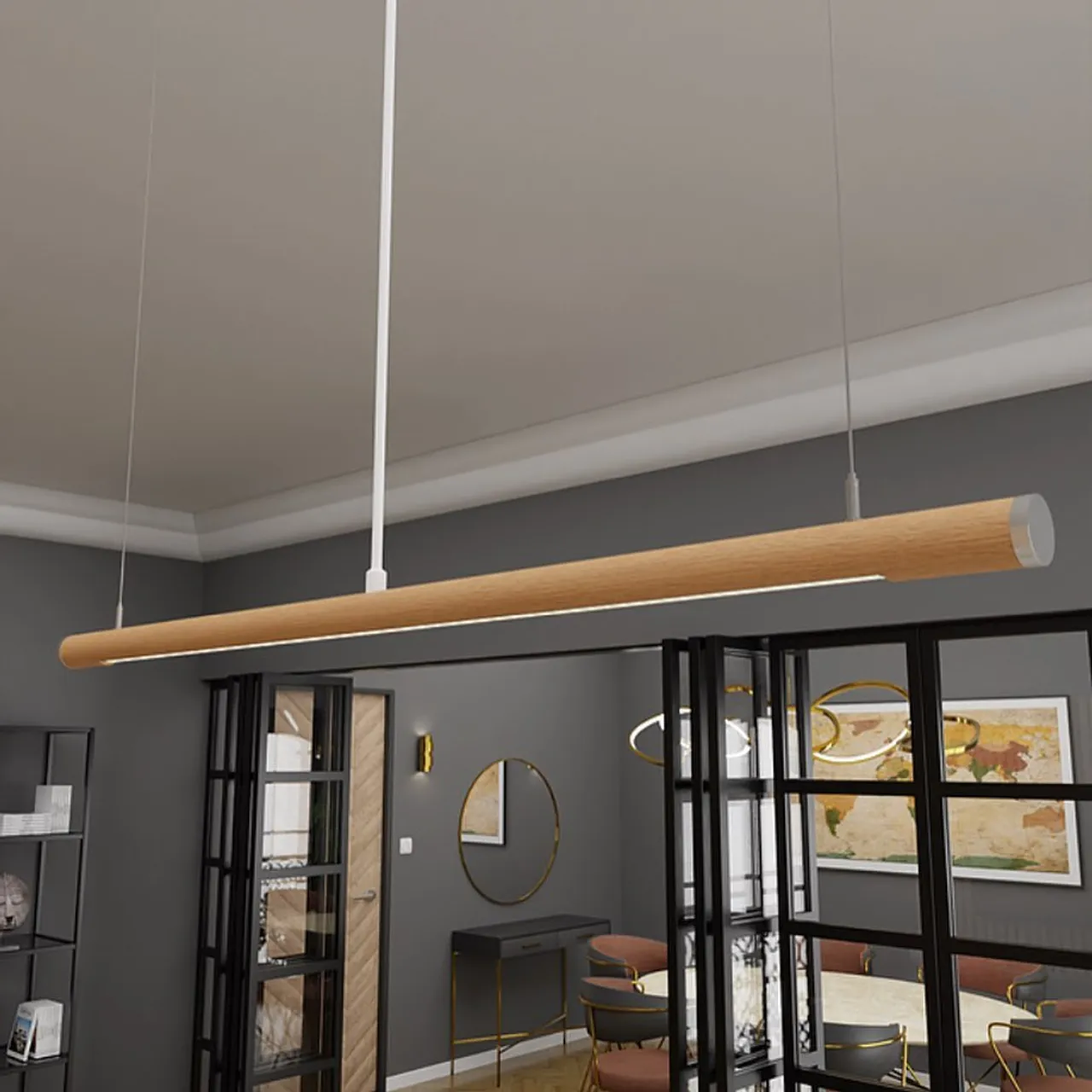 Silindir LED sarkıt, siyah ve beyaz renk seçenekleriyle www.diversidesign.com.tr’de #aydınlatma #ledlights #avizemodelleri #lightingdesign