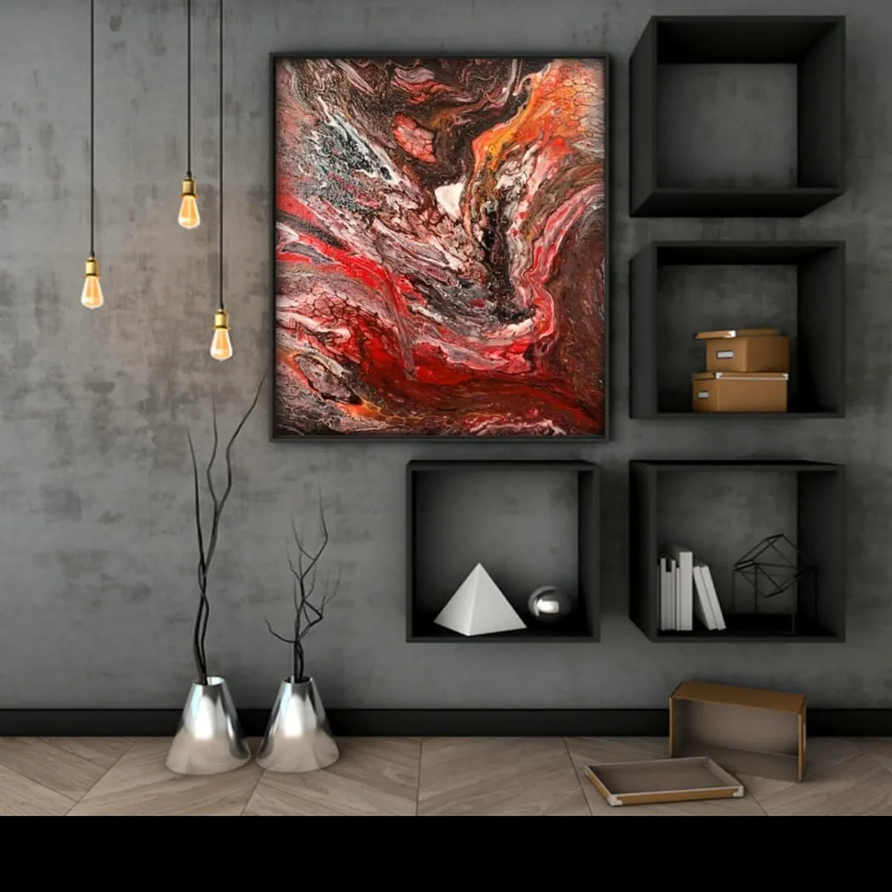 Lawa 

#acrylicpainting #artforsale #obrazakrylowy #wizualizacja #dekoracjedomu #obraz #art #artoninstagram