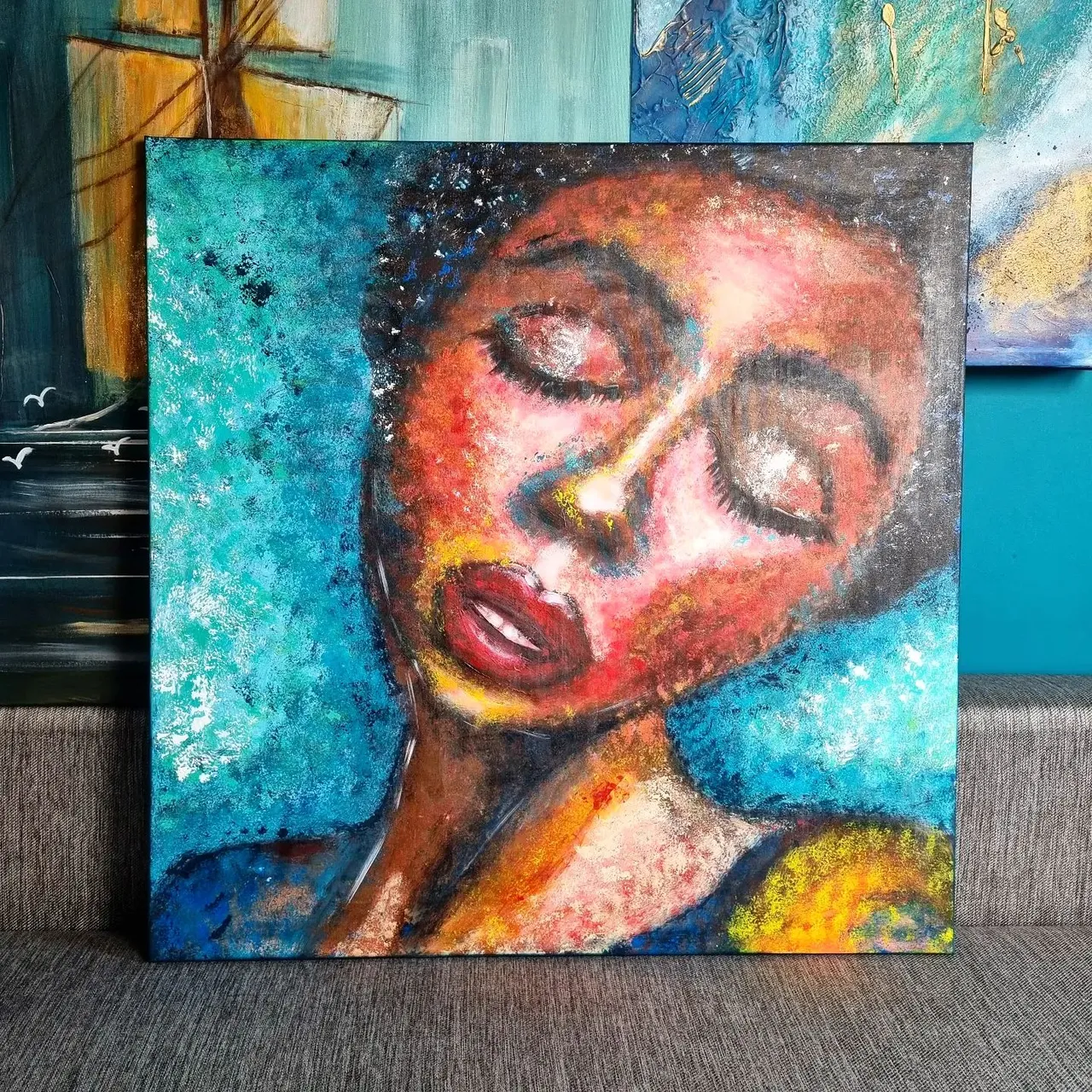 New in ✅️ 

#obrazakrylowy #paintingforsale #obraznasprzedaz #artist #art #interiordesign #dekoracje #face_painting