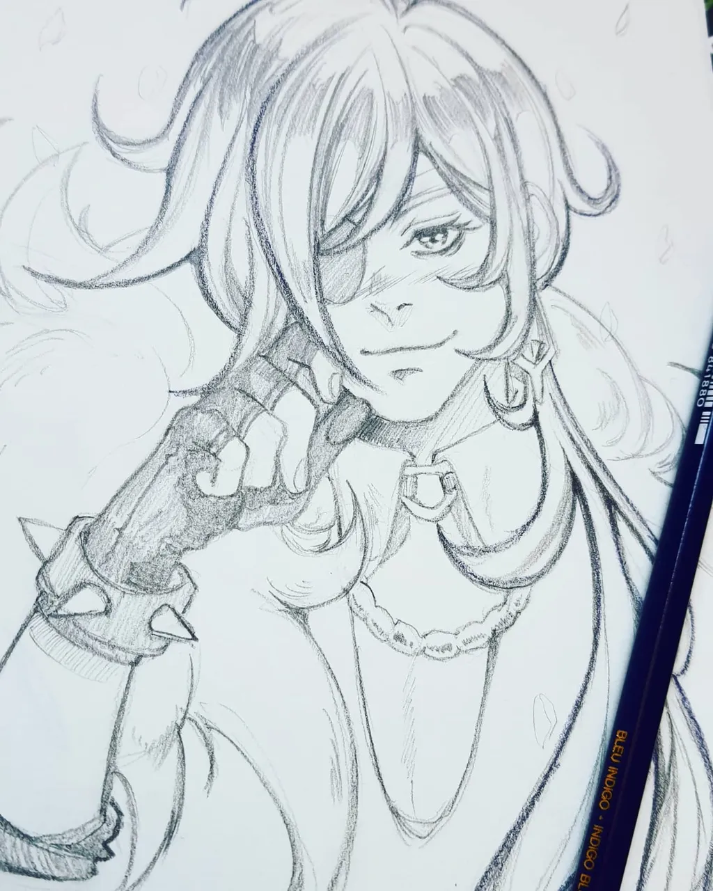 [Commission streaMUC - Kaeya]
One of the sketch-commissions I received this weekend .w.V
.
My first time drawing Genshin Impact xD I'm not so keen on games so I've no idea what's going on, but I really like the character-desings!
.
#animuc #genshinimpact #kaeyagenshinimpact #kaeya #illustration #deutschmangazeichner #germanillustrator #sketch #pencilart