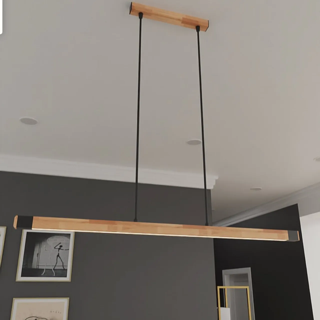 Eviniz veya ofisiniz için gerçek ahşaptan şık bir seçenek; Diversi Design LED Sarkıt Lamba #aydınlatma #lighting #avizemodelleri