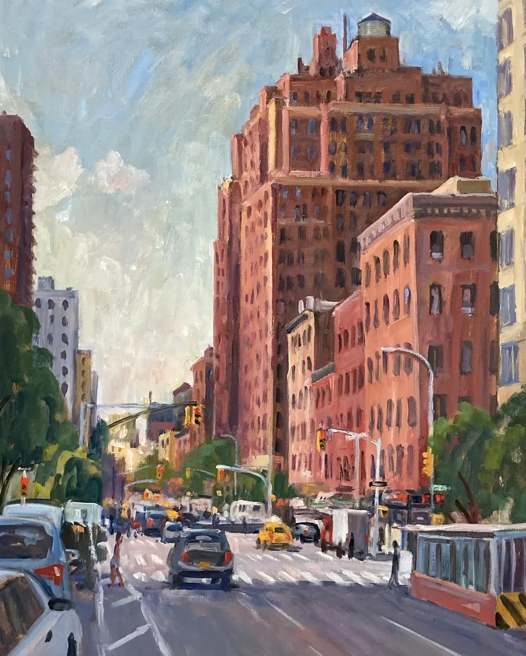 I’d meant to include these details and video from yesterday’s painting spot, which was literally in the road. Dangerous work this! #cityscapepainting #cityscapepainter #newyorkcityscapes #paintingnyc #pleinaircityscapes #pleinaircityscapepainting