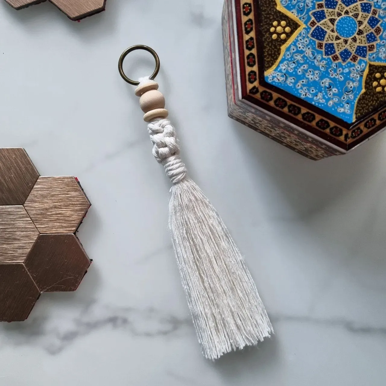 Macrame keychain 

#brelok #breloczek #brelokzmakramy #keychain #boho #makrama #macrame #decor #handmade