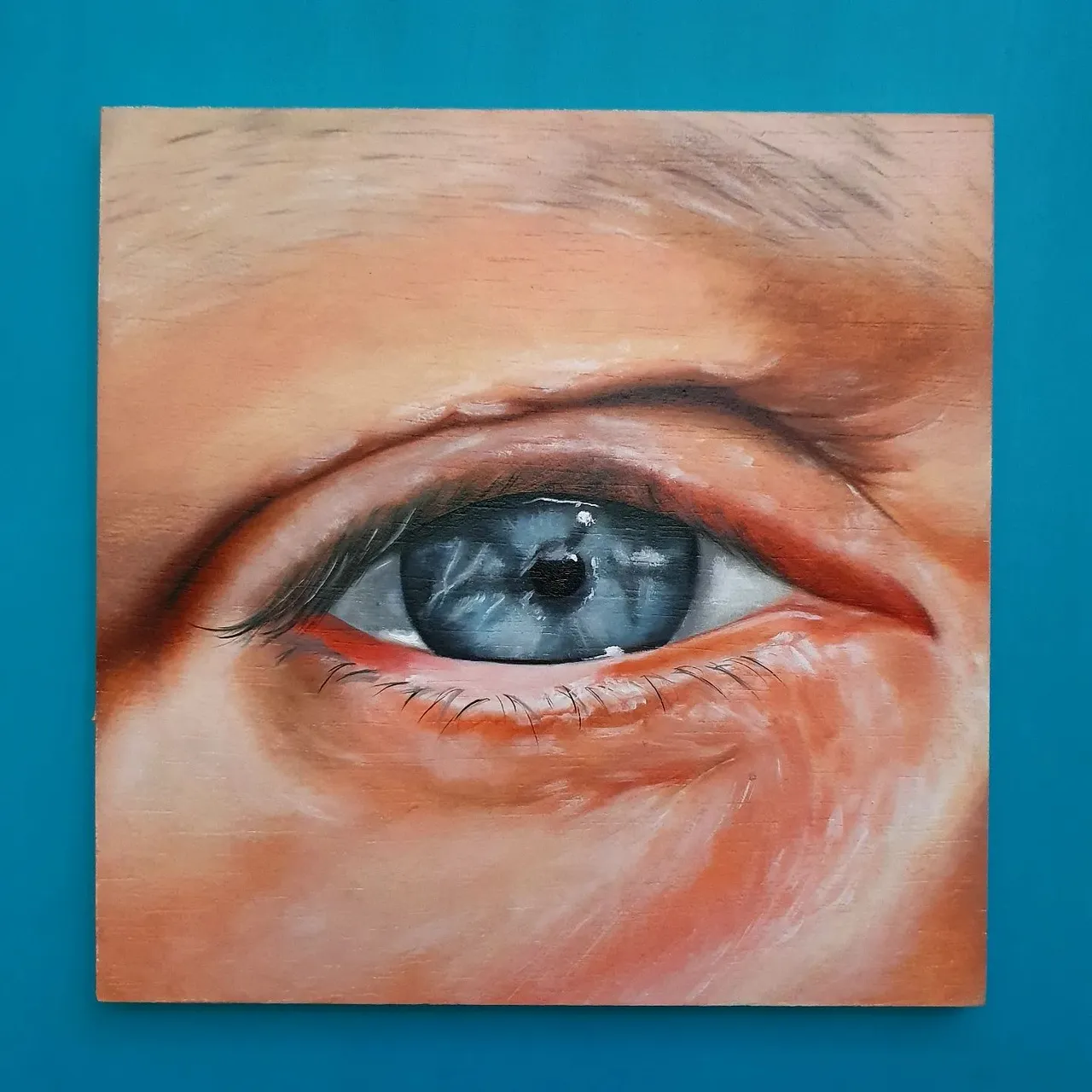 Eye: Judith Frikkee
We've opened our eyes
Oil on wood
20x20cm
Story of Judith:
2020
In 2020, I woke up to the fact that what we see in the news is not real, in fact, all the news, but only what some people want us to see and want us to know.
When covid19 broke out in the Netherlands, I was afraid. I knew from the start that I wasn’t going for the jab. I have had too much trouble with my health ,and I knew that pumping harmful chemicals into my body was not a good idea. Furthermore, the ‘vaccine’ hadn’t been properly tested so it was not something I trusted.
I started to look for hopeful stories on Facebook and I discovered that those stories were being filtered out ,and this news was being censored. I discovered that alternative media was telling a completely different story from the narrative we were hearing in the mainstream media.
I started to focus on myself with meditation and making new meaningful connections. Now I believe there is so much strength in ourselves, healing power, so much love and all we need to do is spread it. We have been kept very small for many many years but that is not who we are. We are powerful. We are beautiful. Together we can create a new world.
More information about this art project, buying your eye or interested in participating 👇🏼
https://www.debbievervoort.com/project-info