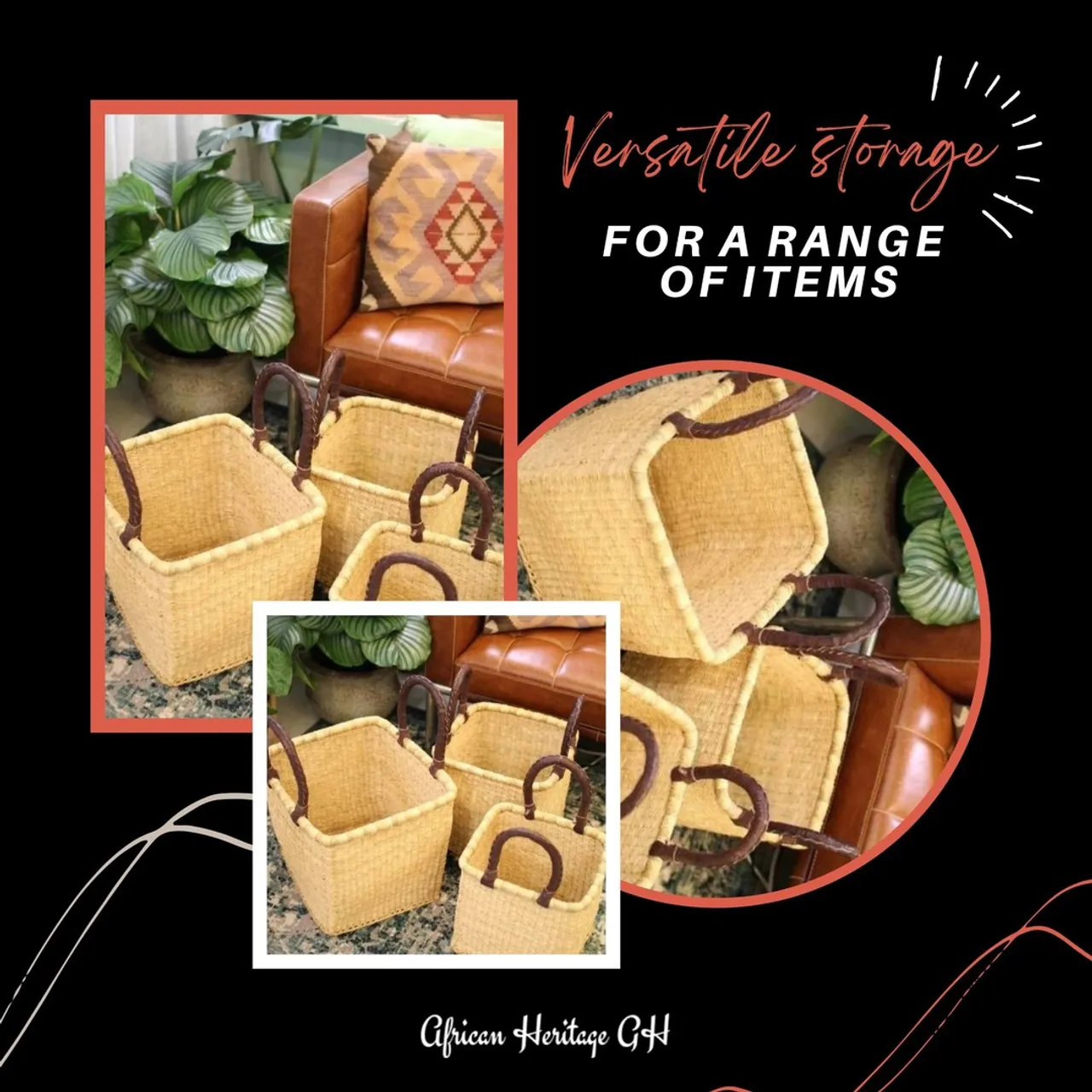 It is a great way to make a difference by promoting a sustainable lifestyle, a thoughtful and useful gift for anyone who supports a plastic-free environment. Easy-carry handles that makes it simple to transport things anywhere at home.
Add a unique timeless piece to any space in your home. Perfect for organizing things and keep them neat and clean.
----
Shop Now: https://bit.ly/3Xc5NV6
.
.
.
.
#africanheritage #bookgiftbasket #basketplanter #mothersdaygiftbasket #gardnergiftbasket #gardenbasket #marketbasket #bags #sheabutter #allnatural #naturalproducts #handmadeproducts #highquality #bestcustomerservice #unique #safechoice #smartchoice #greatgifts #greatqualityproducts #competitiveprices