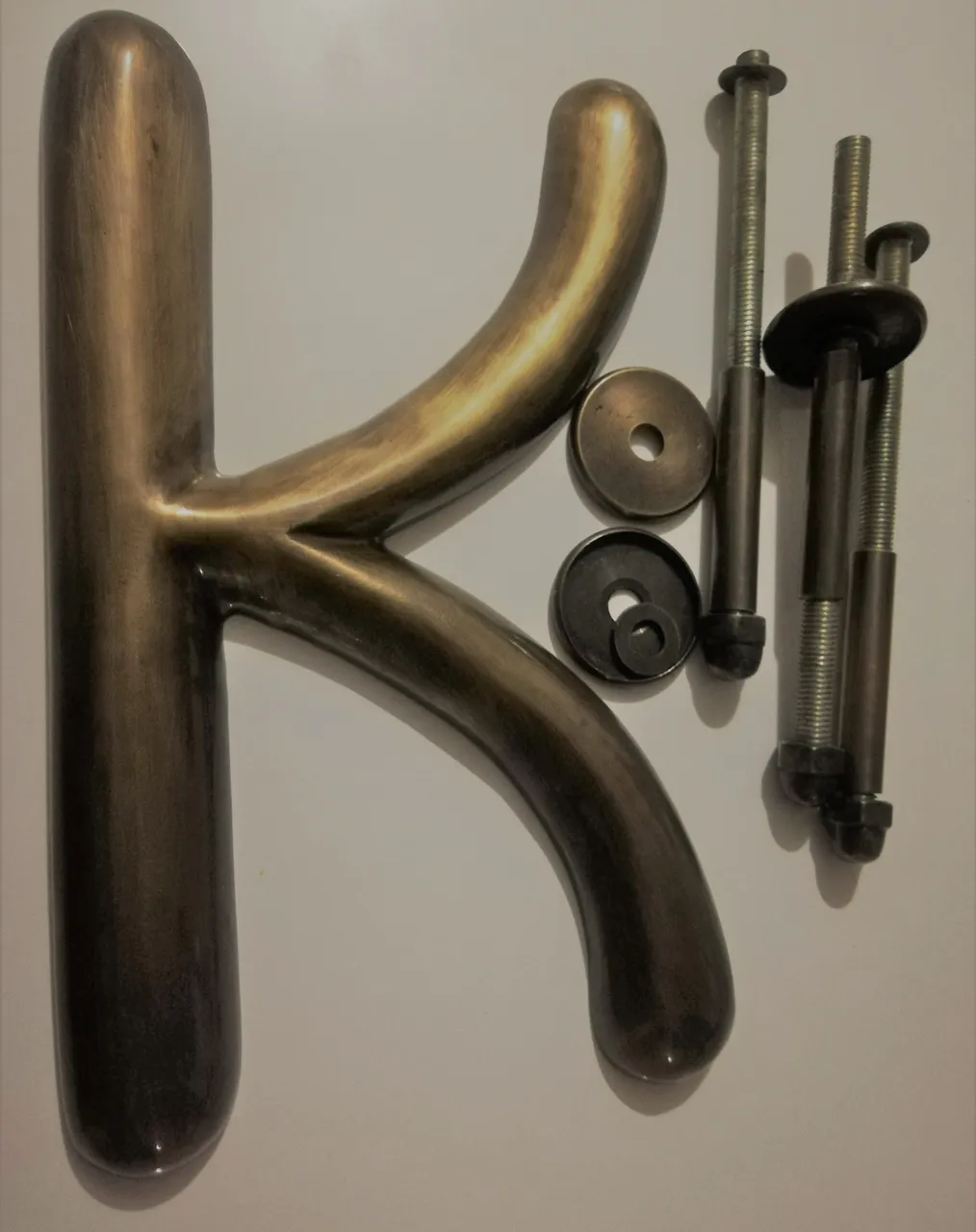 "K" for Kitchen Door
Antique Aged Cast Brass Door Handle

#brassletters #brassnumbers #brasssign #brushedbrass #antiquebrass #agedbrass #antiqueagedbrass #agingbrassletters #brushedbrassletters #antiquebrassletters #agingbrassletters #castbrassletters #castbrassnumbers #castbrasssign #solidbrassletters #solidbrassnumbers #solidbrasssign #solidbrass