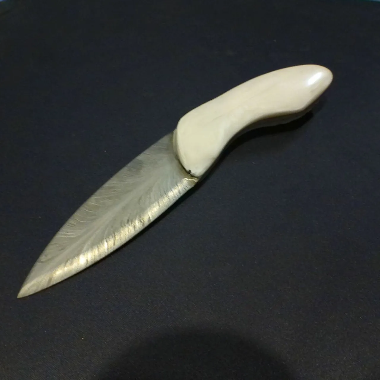 Et le Cout'ours est né !

Lame en damas motif plume, manche en marbre blanc 

Prix : sur devis (celui là est un cadeau mais pour un de ce genre c'est à partir de 650€)

#knife #couteau #brutdeforge #forge #art #artisanatfrancais #artisanatdart #artisanat #sculpture #sculptureart #ours #sculptureenmarbre #marbreblanc #whitebear