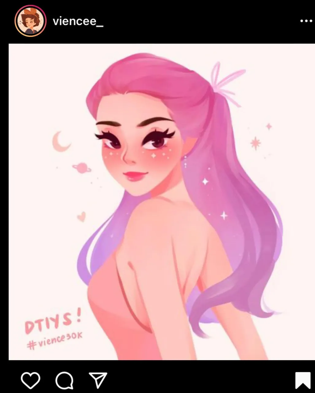 😍Can you tell what are the tiny objects are around her face? ✨
.
#vience30k DTIYS on slide 2 and timelapse on slide 3!👏🏼
.
This was one of my fastest piece ever Omg I am so happy!!😭💖 You guys never give up practicing hard work and passion always comes together!!
.
About a year ago I would spend 10-15 hours on a portrait like not even kidding and this was under 3 hours!! 🙈🎉
And I am also happy how it turned out! What a magical day and great start of the weekend!!☺️💓
.
💞These colors fit my favorites so perfectly I can’t thank @viencee_ enough for creating such beautiful aesthetics and helping me grow in my color picking skills doing her DTIYS.
.
🥰Even though I color picked her art, the whole time I was observing the relationship between the different tones she was using for each area and I believe I learned a lot. Have an amazing Saturday beautiful humans sending hugs and flowers 🌺 🌸 💐 ☺️
.
.
.
.
.
.
.
.
.
.
.
.
.
.
#drawthisinyourstyle #artchallenge #draweveryday #drawingchallenge #illustrationdaily #dtiys #dtiysoff #mermay2020 #drawinyourstyle #mermay #redraw #redrawing #redrawchallenge #dtiyschallenge #drawthisinyourstylechallenge #watercolor #digitalart #digitalartworks #digital_art #artistsoninstagram #artwork #drawingcontest #instaart #instaartist #artoftheday #artevent #illustration_best #vience3k