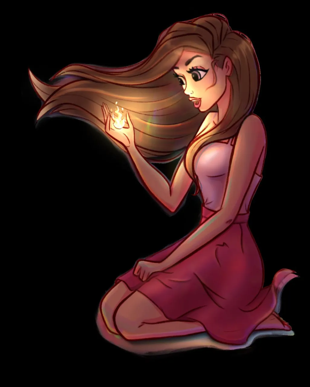 Swipe to see Art Progress On Slide 3! ♥️What was your first digital art piece? I would love to know please comment or message me!😍
.
Guys I totally forgot to post the final artwork for this piece and I am so happy I remembered just now🙈
.
This was a redraw of my very first original digital art piece from one year ago. While we are getting hyped for Mermay, I thought I’d show how much learning and hard work will always pay off. And I cannot wait to redraw this piece again next year👏🏼🔥 
.
🥰Story of how I got started:
I remember so vividly how excited I was to receive my tablet from my husband for Christmas last year and dove right in to make my first piece. 👏🏼
.
💞Of course I immediately got so frustrated because digital Art looks like it’s just erasing layers turning into magical art with a hint. But it’s well.. a lot more than that 🤣
.
I soon learned that it’s gonna take countless hours, frustrations and trying over and over till maybe one day in a million years if I work very hard I will be able to bring my vision to life. 🥰
.
🧚‍♀️Here in my imagination that day a year ago was a fairy, holding a spark in her hand with a magical pink sunset and some fiery torches and palm trees around her on a beach. 🏝 
Well you can see my first shot at it! 🤣 
.
Happy to say that now a year later I am so so amazed and excited how much I grew and learned. 😭🙈 Even then, the learning and the journey is still only beginning but I am so excited to soak up and cherish every single second of it! 💞
.
❣️❣️❣️And you guys are the best for sticking around for every second of it and I feel so incredibly lucky and blessed. Love you guys SO Much!!!! 😭💖💖💖
.
Hope you love the new version! Stick around to see my redraw next year! Hehe 🤪💖✨
.
.
.
.
.
.
.
.
.
.
.
#februfairy #redrawchallenge #redraw #redrawing #fairylandminifee #fairytailedit #disneyfairytaleweddings #disneyfairies #disneychristmas #disneyredraw #disneyprincessbooks #disneyprincess #princesscosplay #drawthisinyourstyle #drawthisinyourstylechallenge #drawthisinyo