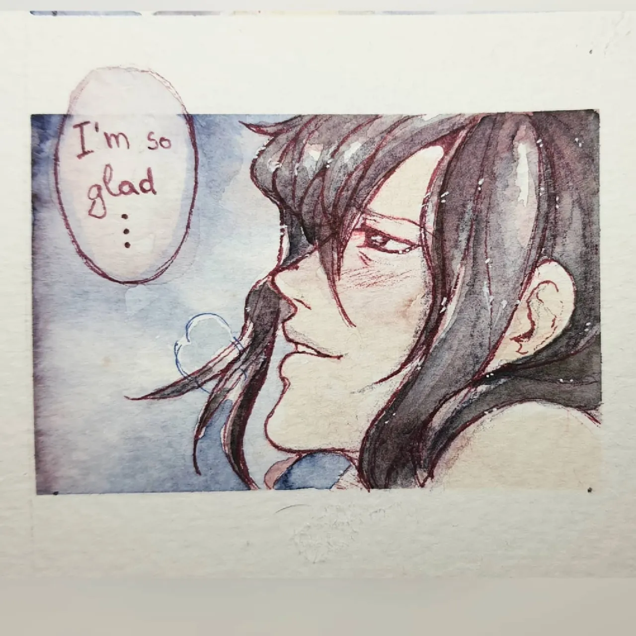 [Oath]
Made this as a Valentine's gift for my girlfriend, based on a fanfiction of hers 💕
(Where Madara and Itachi reincarnate a bunch of times before being able to have a proper relationship.)
.
This was all comfort-zone tbh. It gave me the urge to draw more soft comics.
I have to finish one commission and two designs, but I will return to my kinky stuff afterwards .w.
.
#shounenai
#madaita #madarauchiha #itachiuchiha #yaoiart #yaoiartwork #yaoiartist #naruto #watercolor #aquarell #yaoikünstler #deutschmangazeichner #deutschekünstler #fujoshi #fudanshi #イラスト #腐女子#腐男子 #やおい