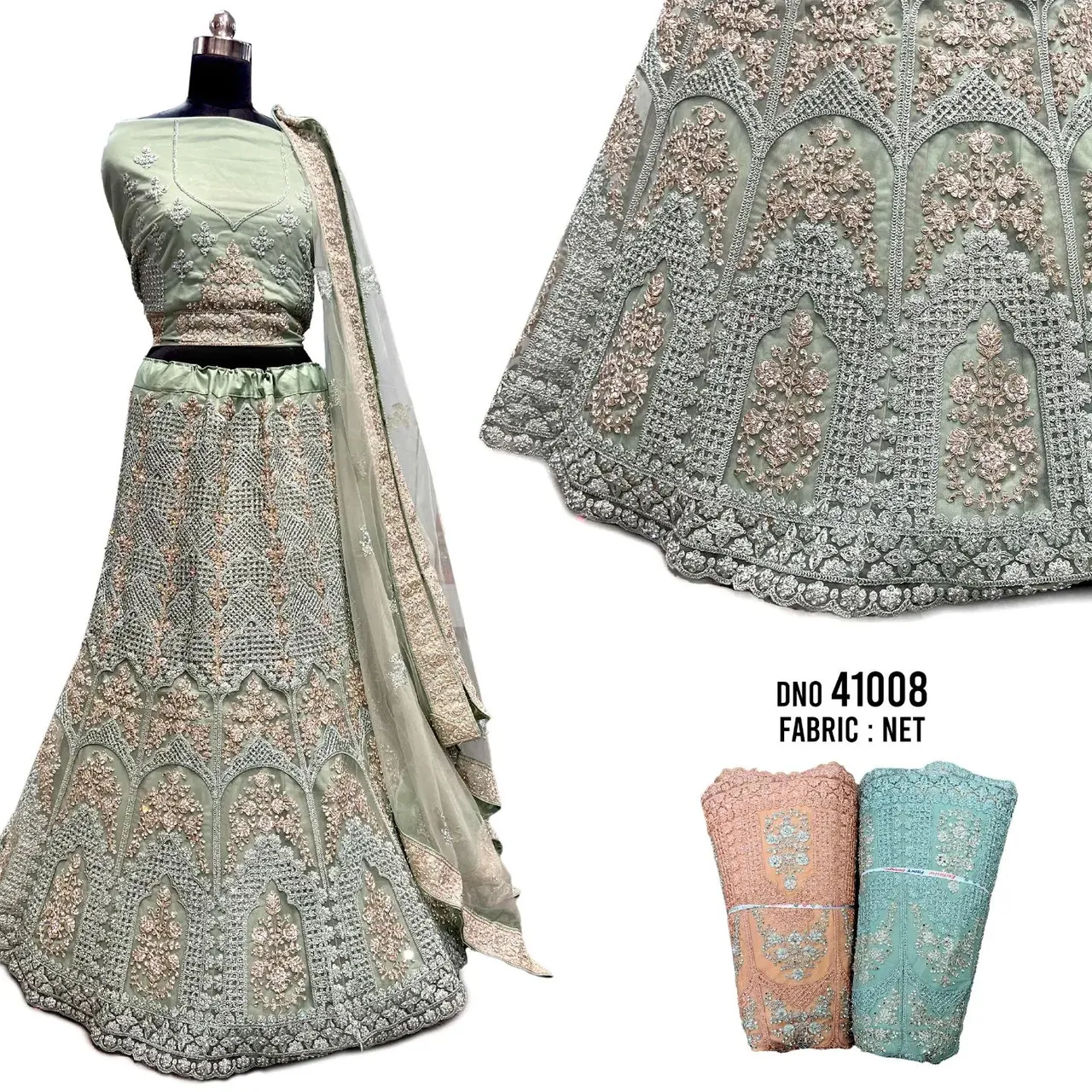 #lehenga #lehengadesign #lehengacollection #weddinglehenga #receptionlehenga #engagementlehenga #girlishlehenga #bridesmaidlehenga #greenlehenga #greennetlehenga