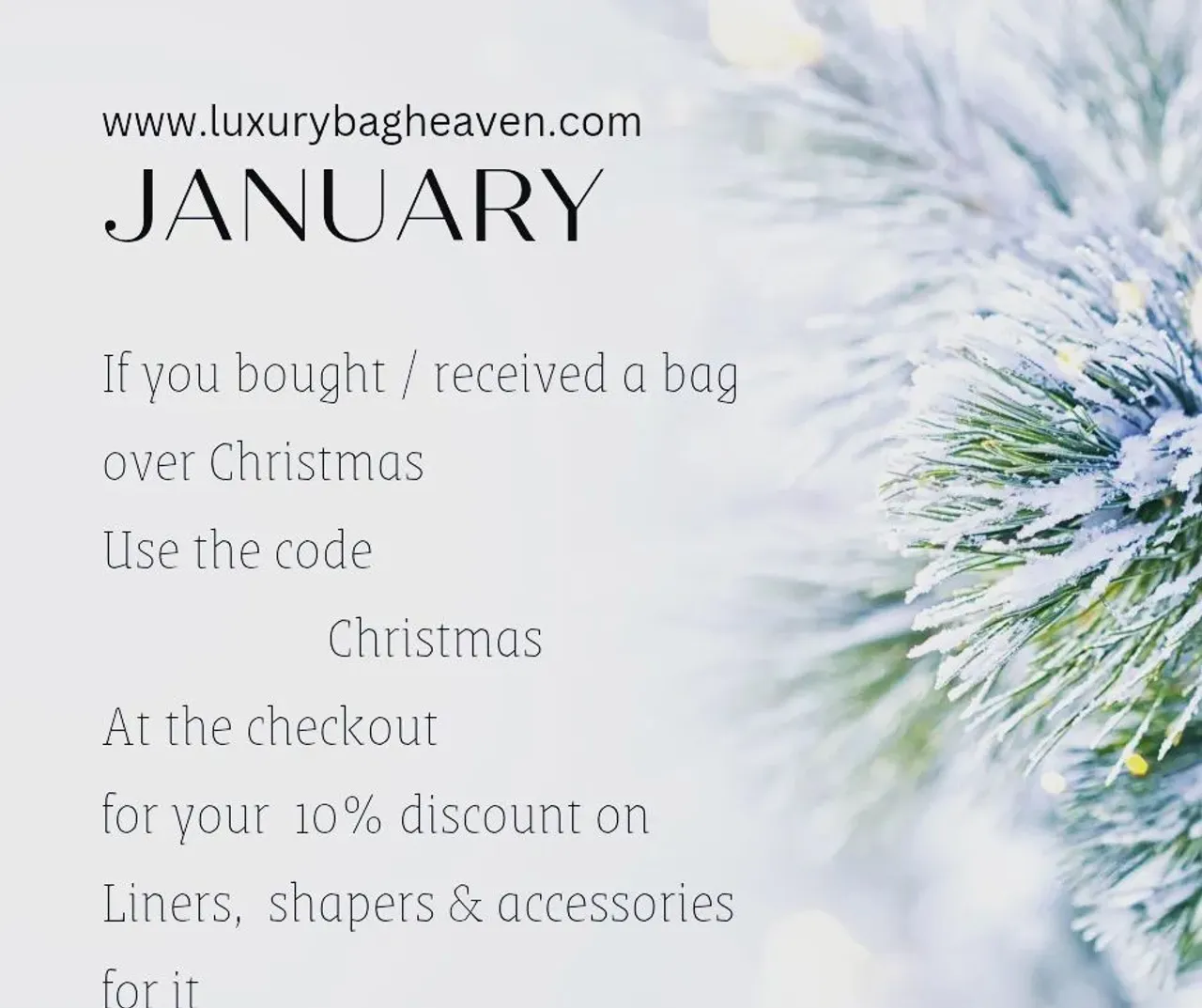 It's almost a wrap. It has been my absolute pleasure to help each and every one of you. I am taking a break from sewing and will be spending time with family.
Please don't hesitate to contact me and use the discount code I created.
Moria ❤
Merry Christmas
#christmas2022 #christmasmarket #merrychristmas #familytime #break #luxurybagheaven #winter #sewing #smallbusiness #edinburghbusiness
