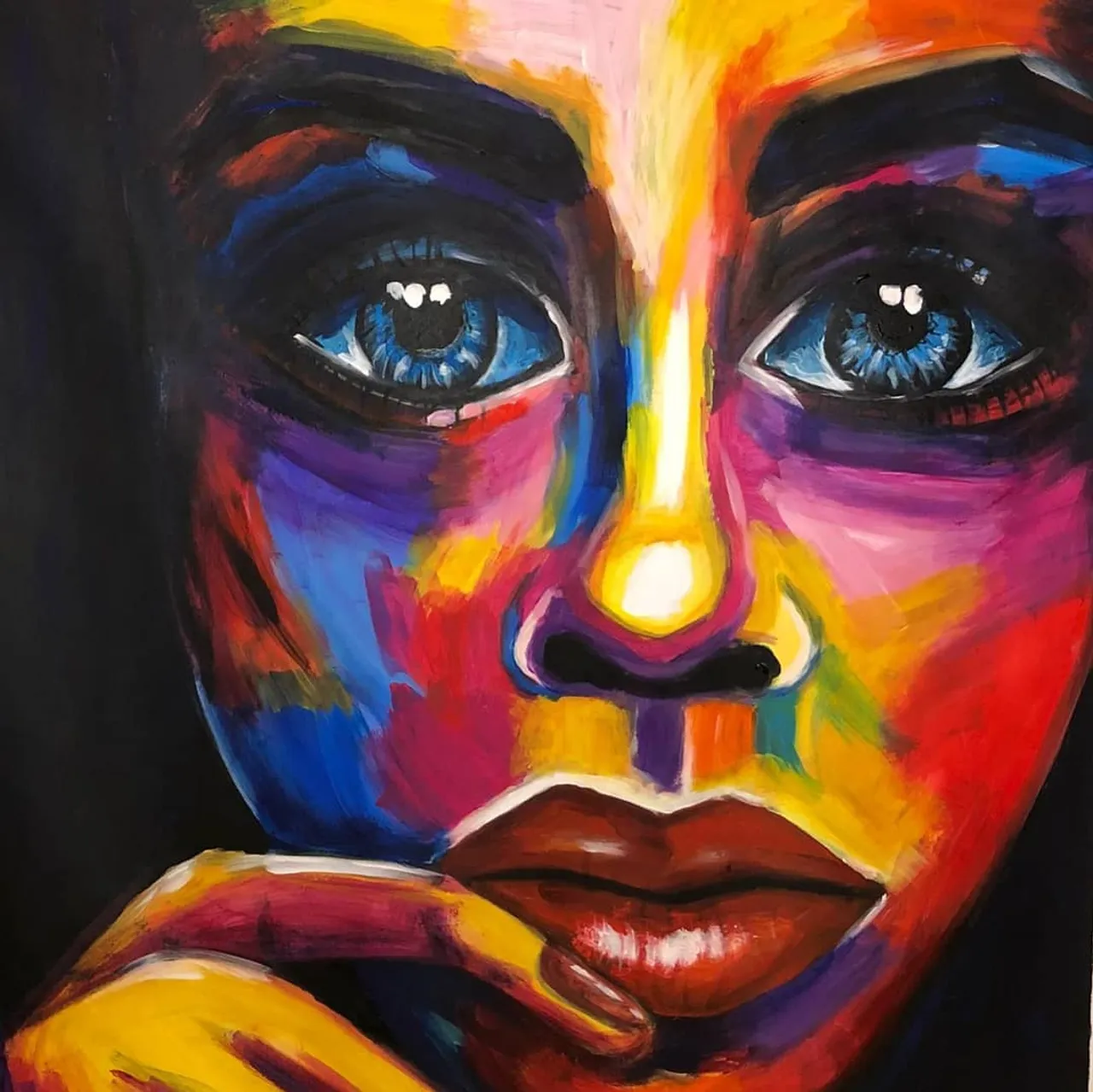 *SOLD* 👩‍🎨🎨 akryl na płótnie 106x100 cm
#colors #obraznasprzedaż #obraz #art #contemporaryart #portret #portrait #colorfullpaintings #artoninstagram #moderart #modernpainting #rainbow #acrylicpainting #acryliconcanvas #artforsale #canvaspainting