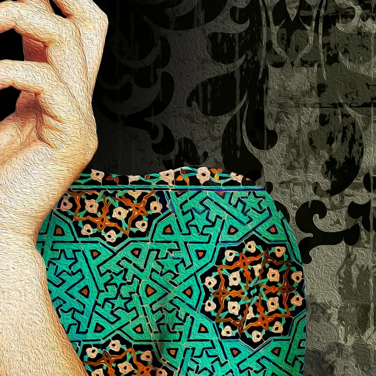 The translation in English is:
Others are the only Name, but you are among the Heart.
_Saadi
The poem in Persian (Farsi) says:
همه بر سر زبانند و تو در میان جانی

█ Designed by one of the best Persian digital and hands-on designers.

#aftereffects #visualart #photoshop #artist #digital #art #digitalart #mixmediaart #كانادا #ايرانيان_كانادا #ايرانيان_تورنتو #آمریکا #oriavi #calligraphy