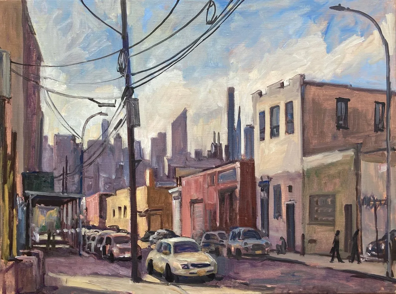 Here’s a quick end of the day sketch from the last place I painted- Long Island City, Queens - and also a better image of my previous post. 8x10 oil on linen, and 18x24 on linen, both available. #nycityscapepainting #paintingsofqueens #paintingsofnyc #longislandcityart #newyorkcityscapepaintings #cityscapepainter #paintingsofnewyorkcity #newyorkcityscapepainter #newyorkcityscapepainting #nycstreetpainter