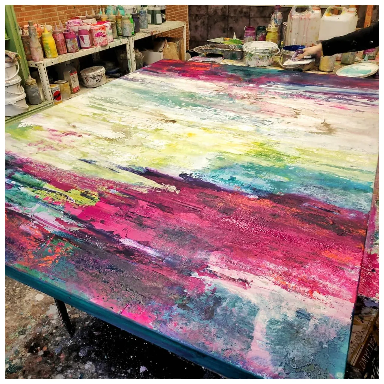 "She is like a rainbow... " 🌈🌈
Working with spring colors. Who wants to feel the new season? 🦋💐🌷🌹🌼🌼🌼
#workingprogress #artstudio #artistlife #artistwork #paintingprocess #paintingfun🎨 #paintart #paintmixing #raimbow #sheisaraimbow
#interiorismo #interiorism #interiorisme #interiorismopanama #interiorismomadrid #interiorismomexico #interiorismoalicante #interiorismobarcelona #interiorismocomercial #interiorismecomercial #interiorismolabel
#abstractpaintingsforsale #cuadrosartísticos #cuadros abstractos #cuadrosminimalistas #cuadrosamano #cuadrosenserie #cuadrosoriginales #abstractpaitingart #artforyourhome