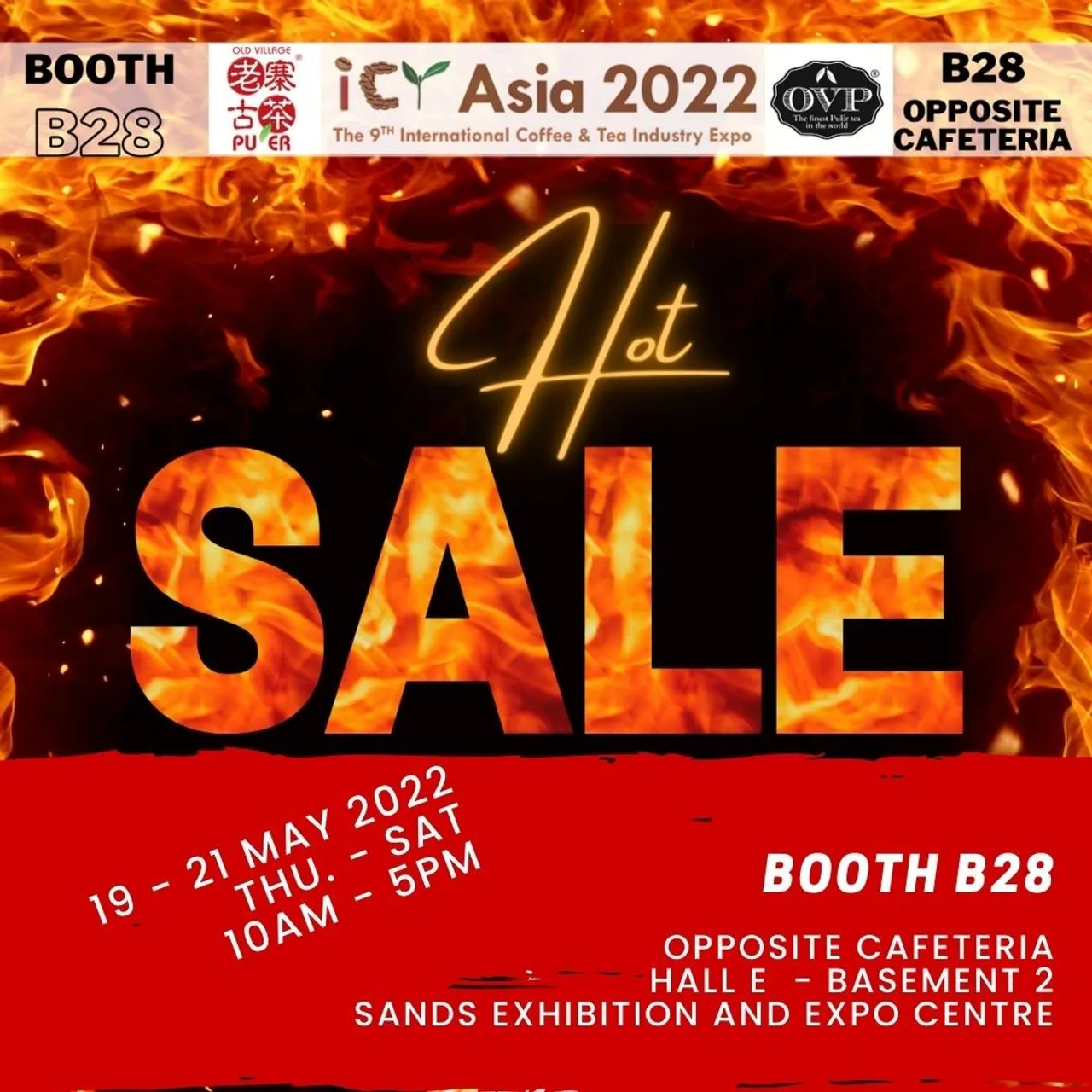 You are invited!
Hot SALE only ONE DAY

on 21 May SAT at MBS
See you soon!