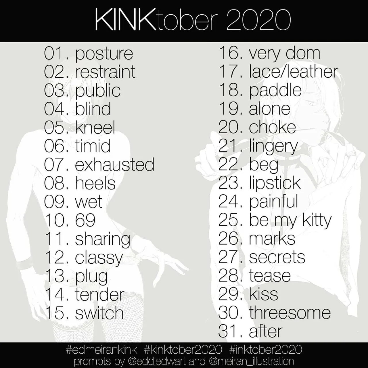 [KiNKtober - Day 3 - Public]
(Visit my Patreon for the uncensored version 💕)

It really took me a while to come up with something satisfying, but now I actually like it x3
They're inside a car and I really hope to be able to show you the mysterious man soon ♡
.
.

So far this is my last regular upload, since I'll be working again as of tomorrow. But I want to finish (K)Inktober this year properly, so the artworks will only be delayed x3
.
#edmeirankink #kinktober2020 #kinktober #inktober2020 #public #inktober #yaoi #bl #oc #lineart #artwork #illustration #germanmangaka #mangaart #germanartists #kinky