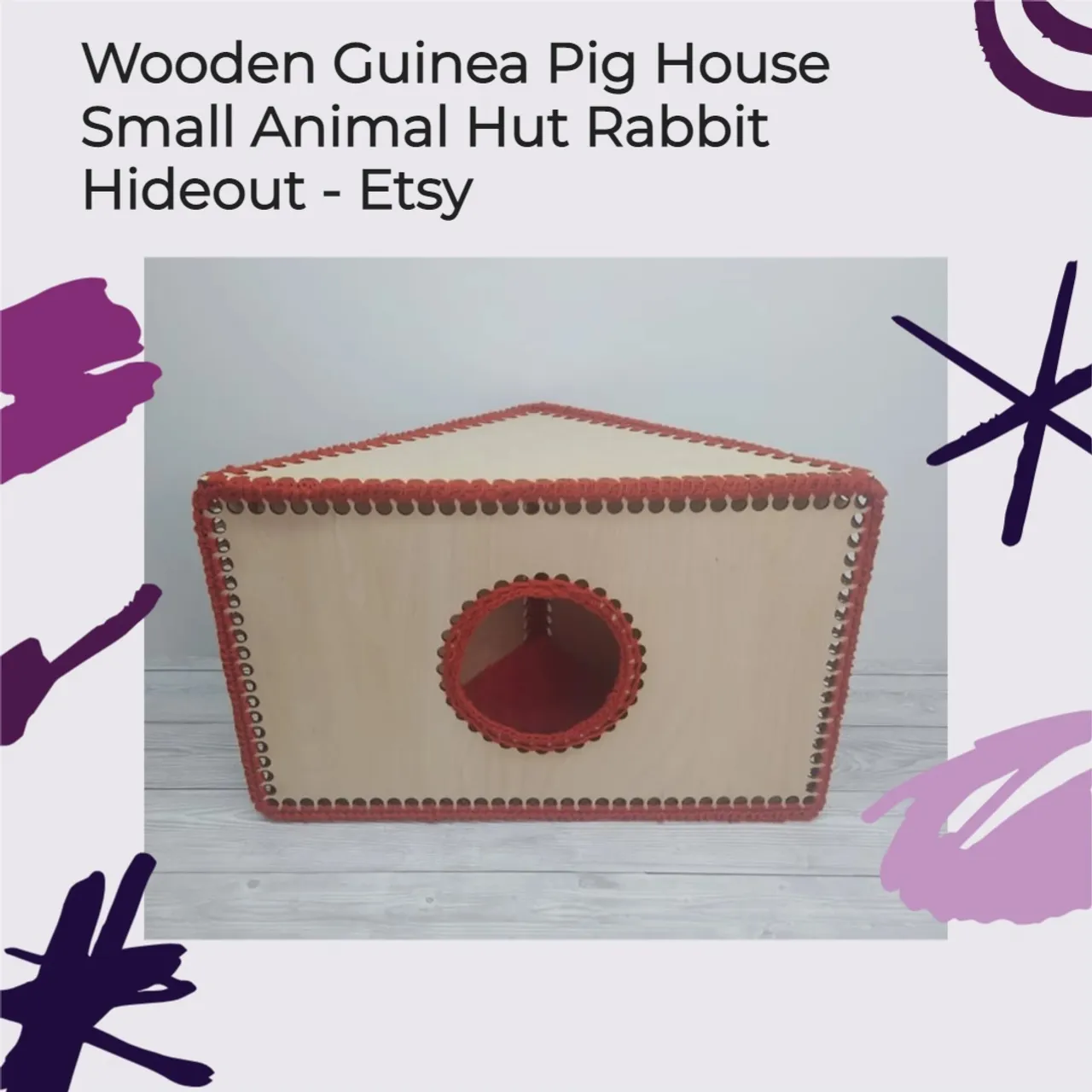 Wooden corner house for small rodents. It is made of light plywood connected with a crochet cotton string. #guineapiglove#rodent #guineapigsofig #cavylove #guinea ⁣⁣
#rabbithabbit⁣⁣
#chinchillahouse⁣⁣
#guineapighouse⁣⁣
#guineapigsofinstagram⁣⁣
#guineapigcage⁣⁣
#guineapigtunnel⁣⁣
#guineapighides⁣⁣
#guineapigs⁣⁣
#rabbithouse ⁣⁣
#świnkamorska #świnka