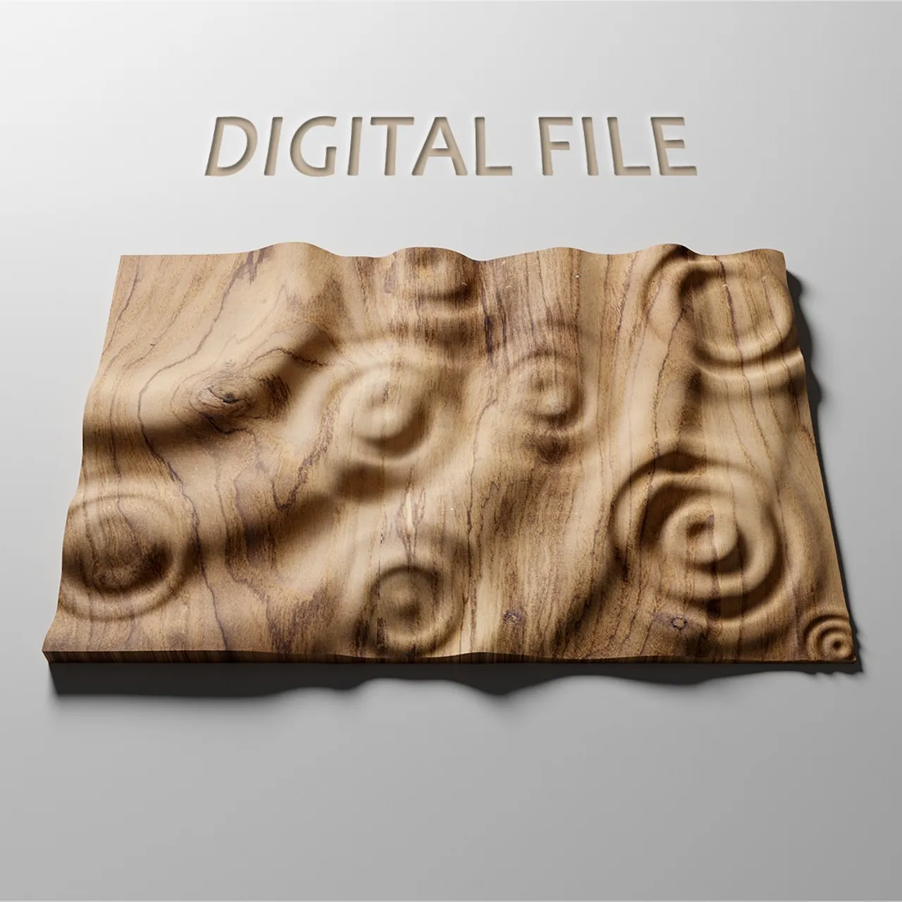 Raindrops on wood STL file for CNC router or 3D printer. Get it at https://www.etsy.com/listing/1294020163 #3dpanelsdesign #walldecor #cncwoodworking #livingroomdecor #cncplans #cncdesign #wallpanels #homeinterior #cnc #3dprinting #reliefcarving #woodcarving #woodwallart #cncwallart #cncfilesforwood #cncrouter #stlfile #cncproject #carvedwood #woodwalldecor #decorativepanels #wallart #wallsculpture #woodsculpture #wallhanging #3dpanel #etsy #etsyofinstagram #raindrops #rippleeffect