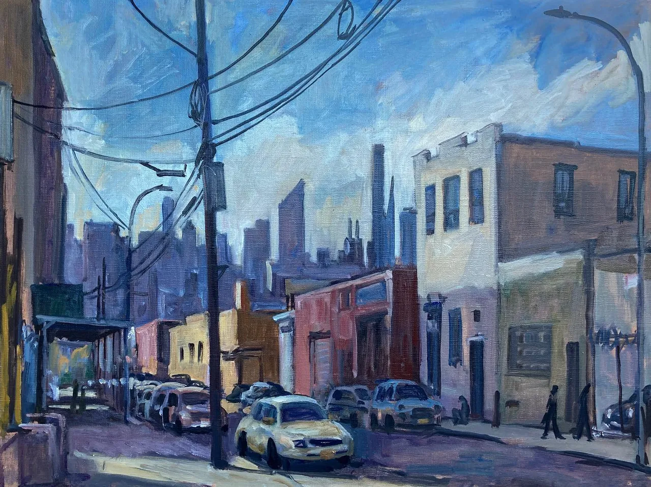 Sometimes life’s full of surprises. I like it like that. When I woke up this morning I had no idea I’d test positive for Covid, or that I’d have to deliver a birthday cake to Queens in a cab, or that I’d get to paint. Weee! PS, I’m feeling a little tired, but ok. 18x24 on linen, available #cityscapepainting #paintingsofqueens #paintingsofnyc #longislandcityart #newyorkcityscapes #newyorkcityscapepainter #newyorkcityscapepainting #nycstreetpainter