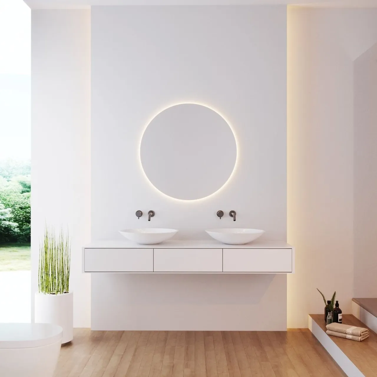 Der Badspiegel Moon für jedes Bad ein Hingucker! 

#spiegel24 #unserzuhause #eigenheim #solebenwir #villa #hausbau #inspiration #bad #badezimmer #waschtisch #badewanne #freistehendebadewanne #lichtgestaltung #einrichtungsideen #badezimmerinspo #badinspo #bathroom #bathroomgoals #bathroomdesign #decoration #interiordesign #modernliving #like duravit zencha #interior #interiorlover #whitehome #homedesign #spiegelshop24