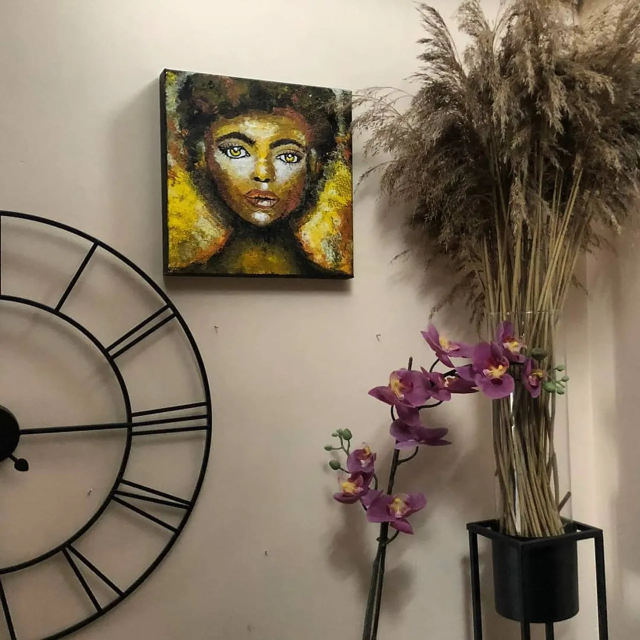 *SOLD* Productive Saturday 👩🏼‍🎨🎨
Acrylic 28.5 cm x 28.5 cm 

#acrylicportrait #acrylicpainting #contemporaryart #art #obraz #artforsale #obraznasprzedaż #sztukanowoczesna