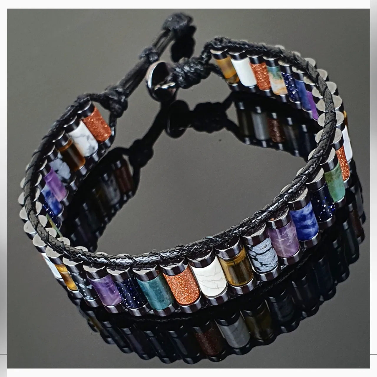GALAXY NATURAL GEMSTONE BRACELET
Handmade Natural Gemstone Jewelry

All our design prepares according to your given size with love.

Please visit our #esty shop for order;
https://www.etsy.com/shop/SevenArtJewelry

#etsy#hematitestone#handmadejewelry#sevenartjewelry#etsysuccess#etsyshop#etsymarket#uniquedesign#qualityworkmanship#qualitystone#amethyst#sunstone#indianagate#obsidian#sodalite#tigerseye#howlite#hematite